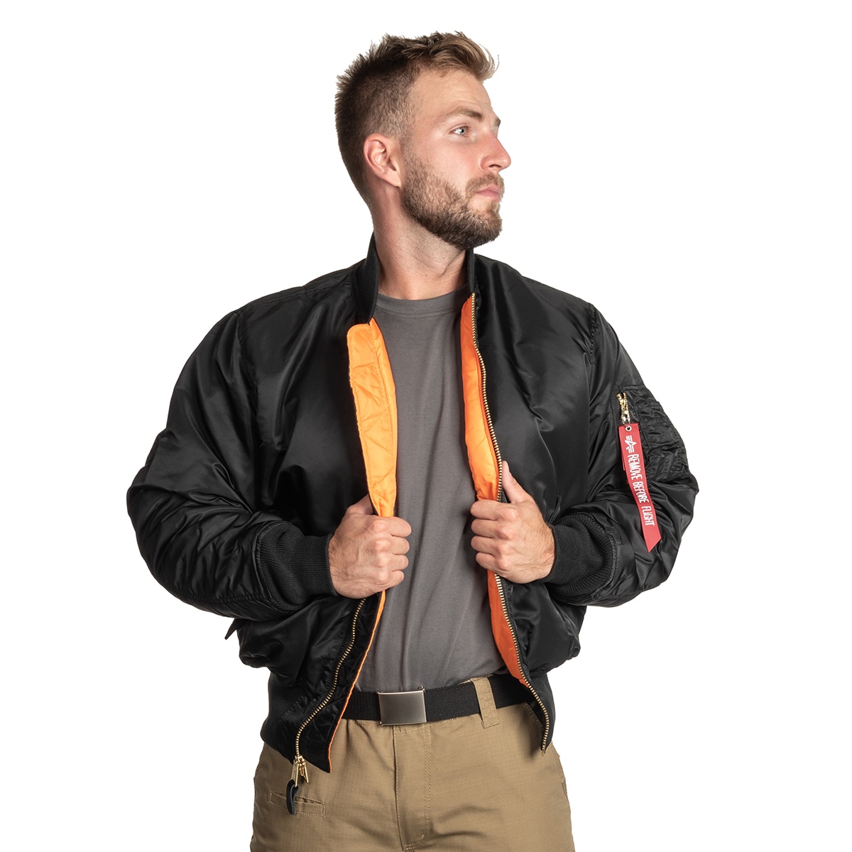 Alpha Industries - MA-1 Flyers Jacke - Black