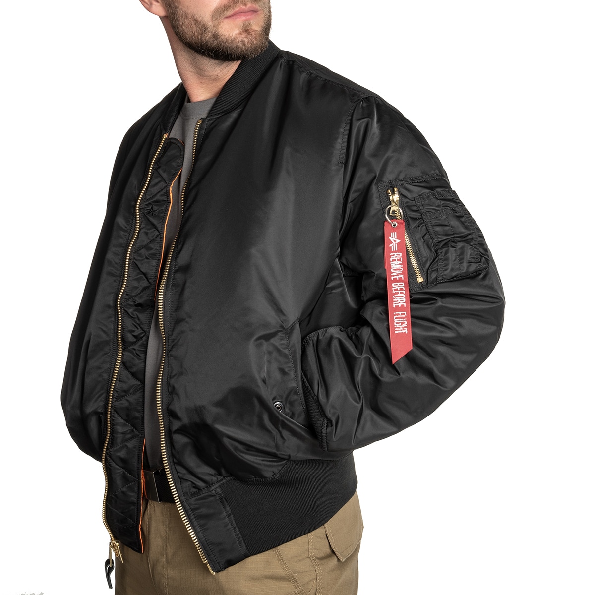 Alpha Industries - MA-1 Flyers Jacke - Black