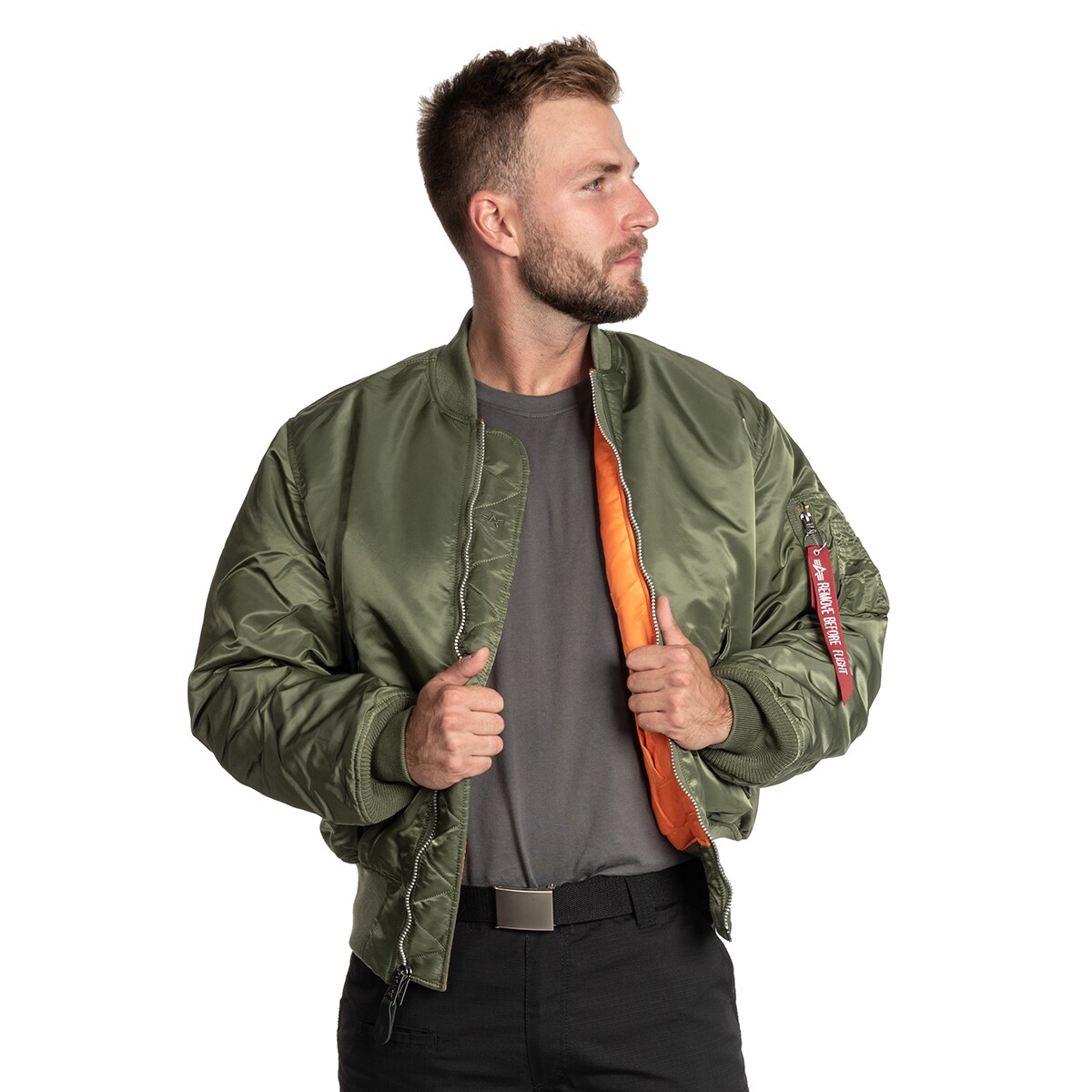 Alpha Industries - MA-1 Flyers Jacke - Sage Green