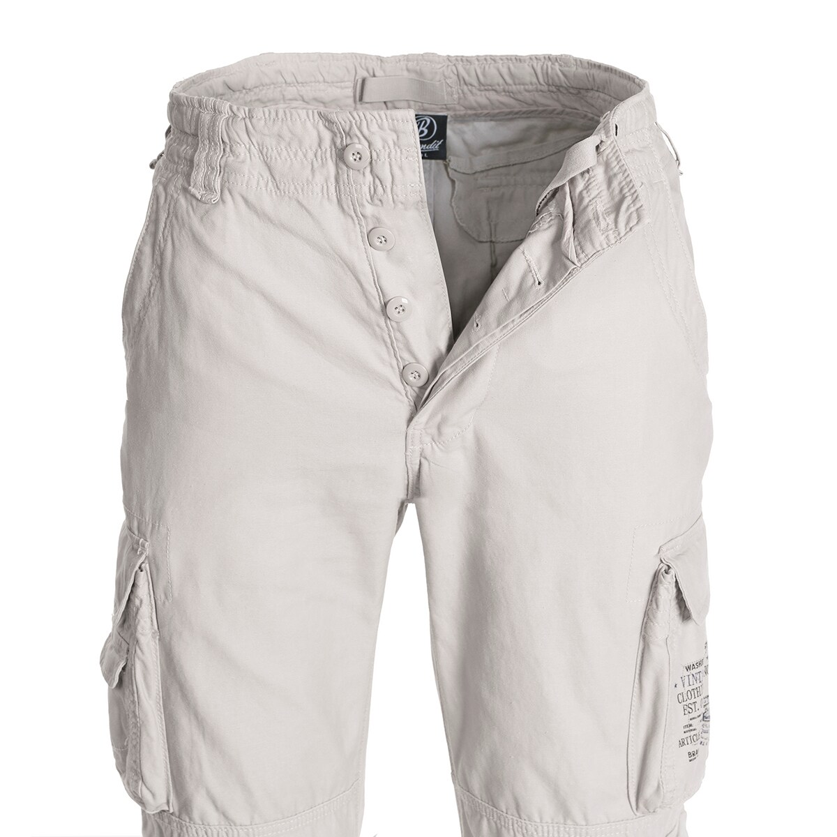Brandit - Pure Vintage - Militärhose Old White