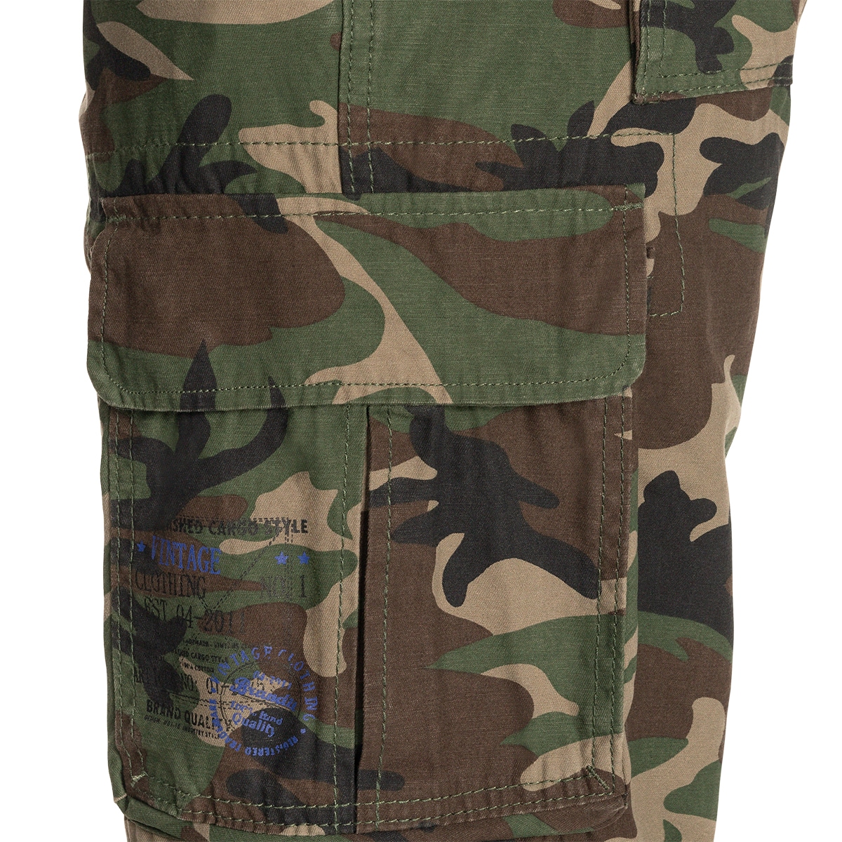 Brandit - Pure Vintage - Militärhose Woodland