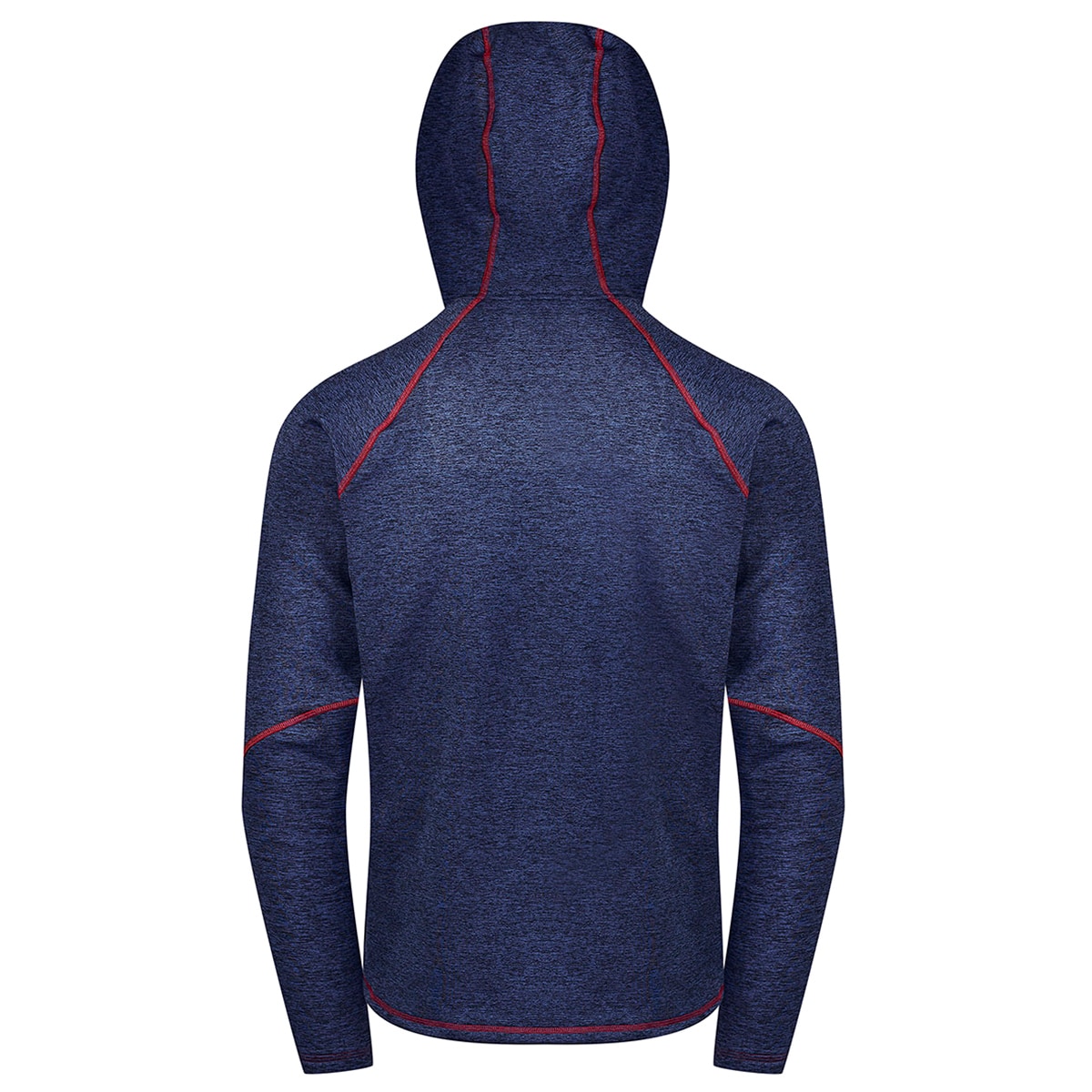 Fjord Nansen - Hasvik Wind Men - Thermo-Sweatshirt - Blue/Navy Melange/Red