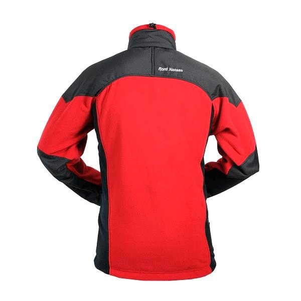 Fjord Nansen - Roald - Fleecejacke - Red/Black 