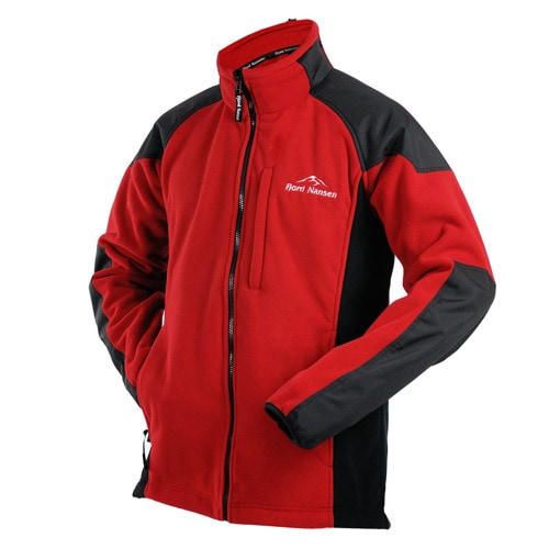 Fjord Nansen - Roald - Fleecejacke - Red/Black 