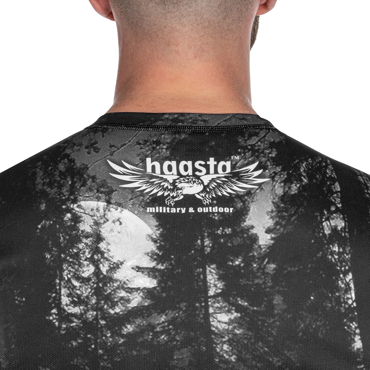 Haasta - Wolf Thermo-T-Shirt - Schwarz