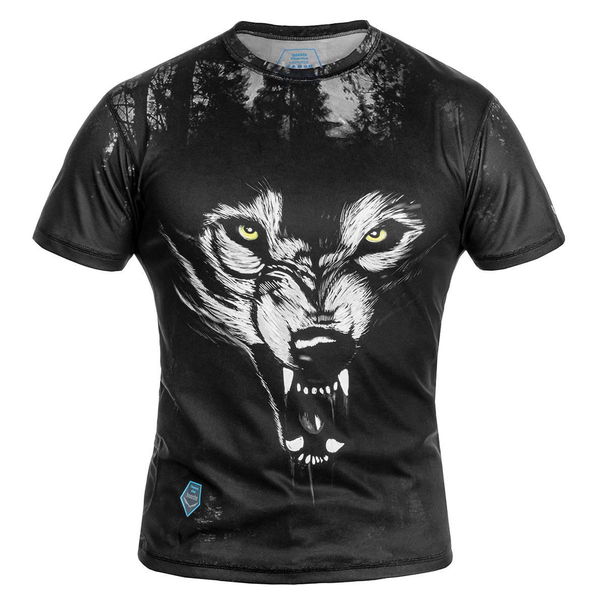 Haasta - Wolf Thermo-T-Shirt - Schwarz