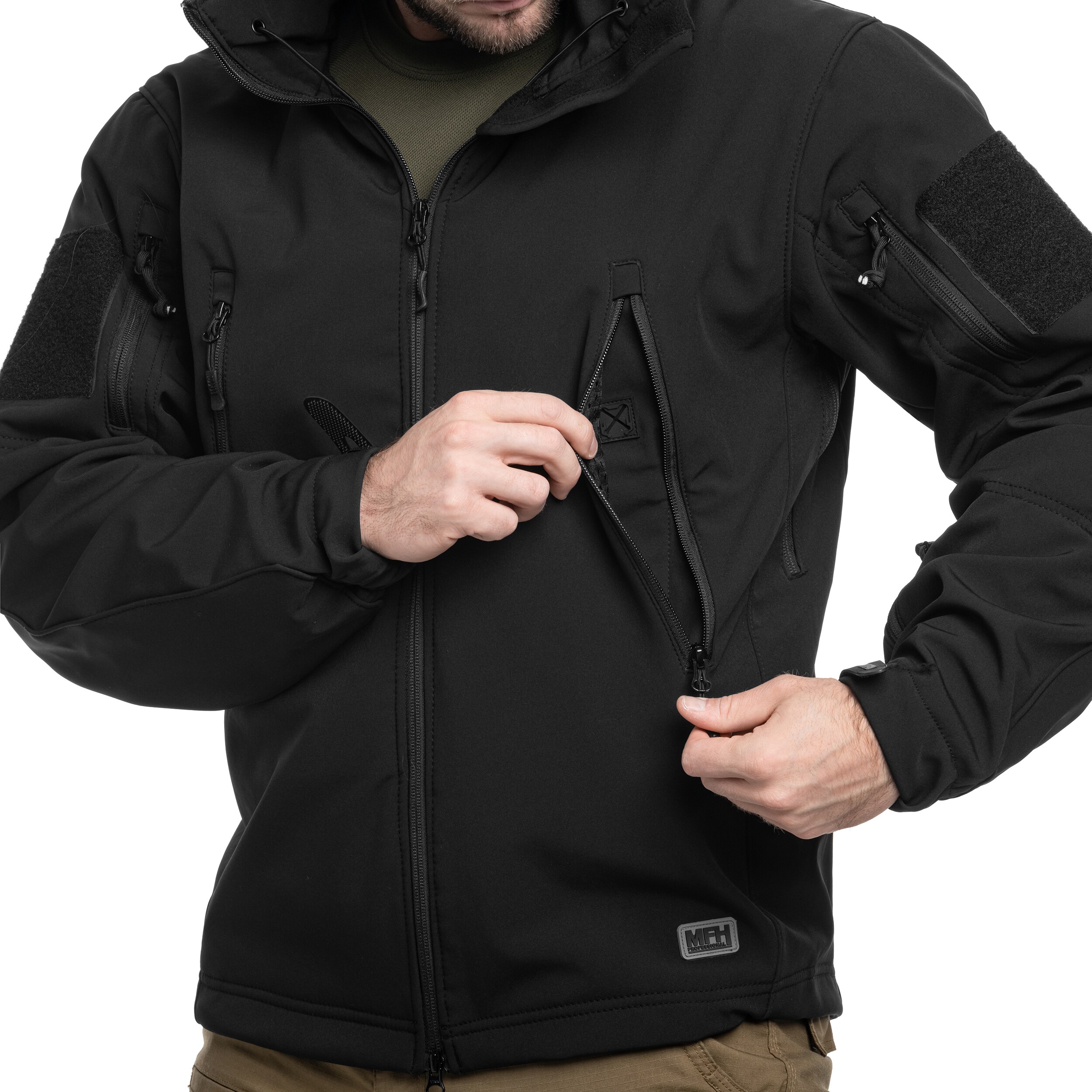 MFH - Scorpion Softshell - Jacke - Schwarz