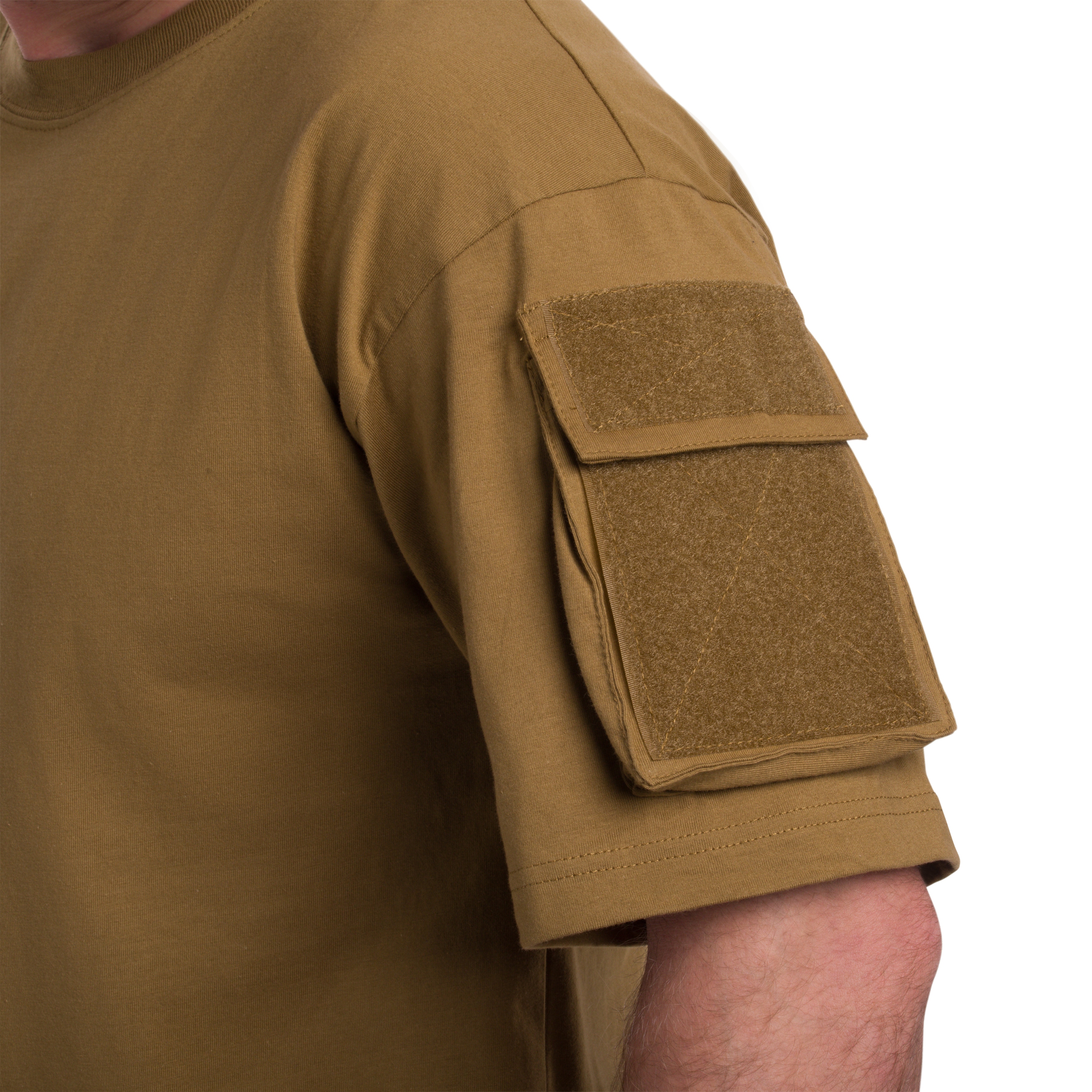 MFH - T-Shirt mit Ärmeltaschen - Coyote