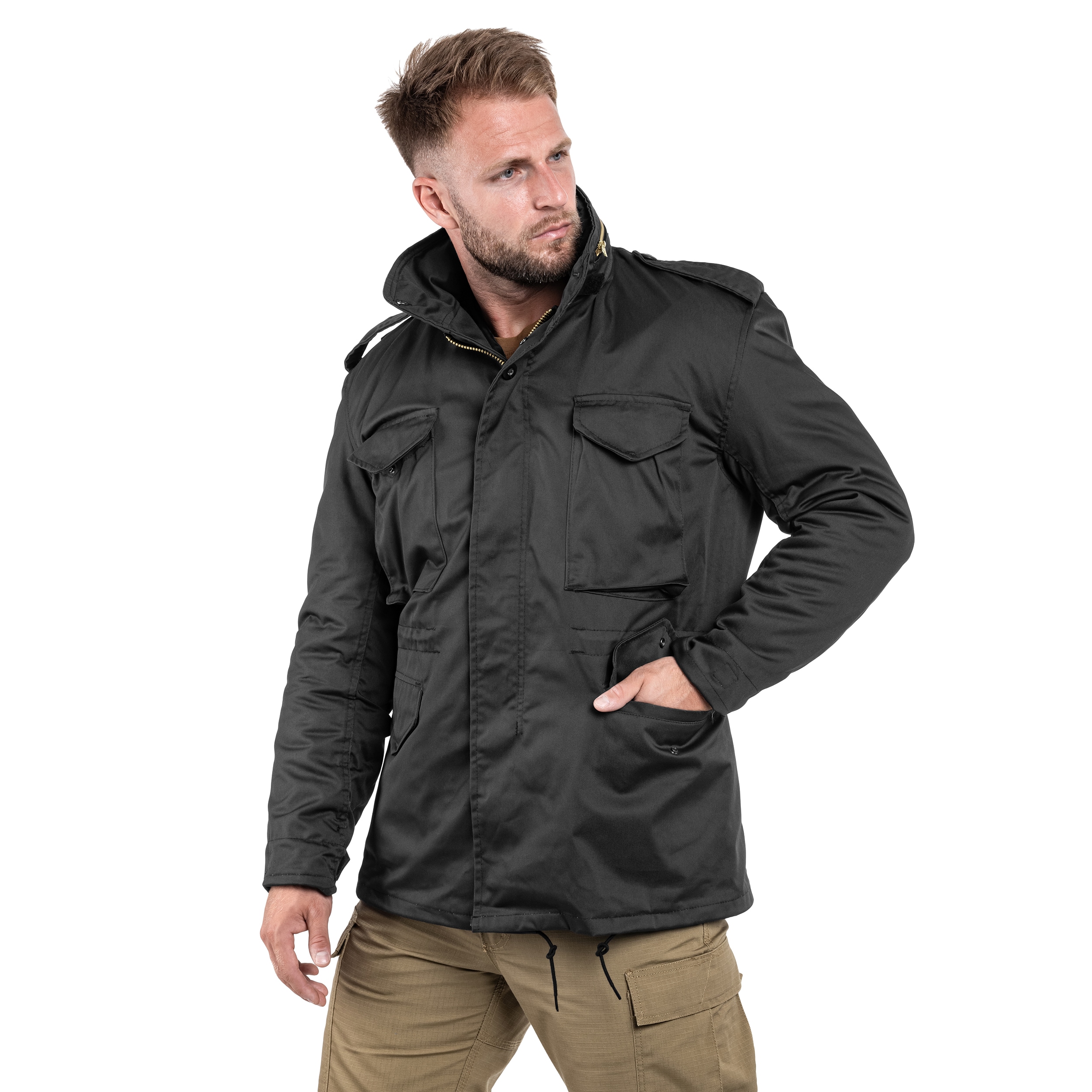 Mil-Tec - M65 Jacke für Militär - Black