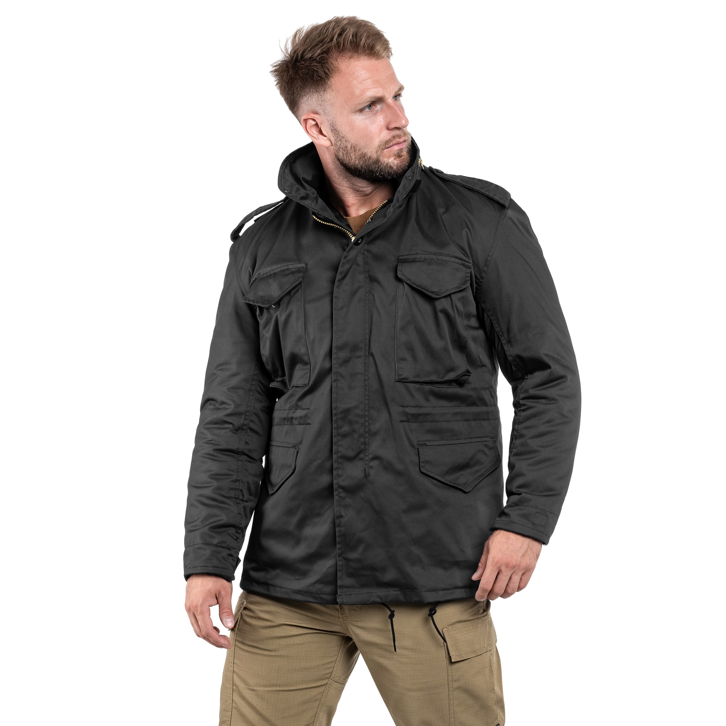 Mil-Tec - M65 Jacke für Militär - Black