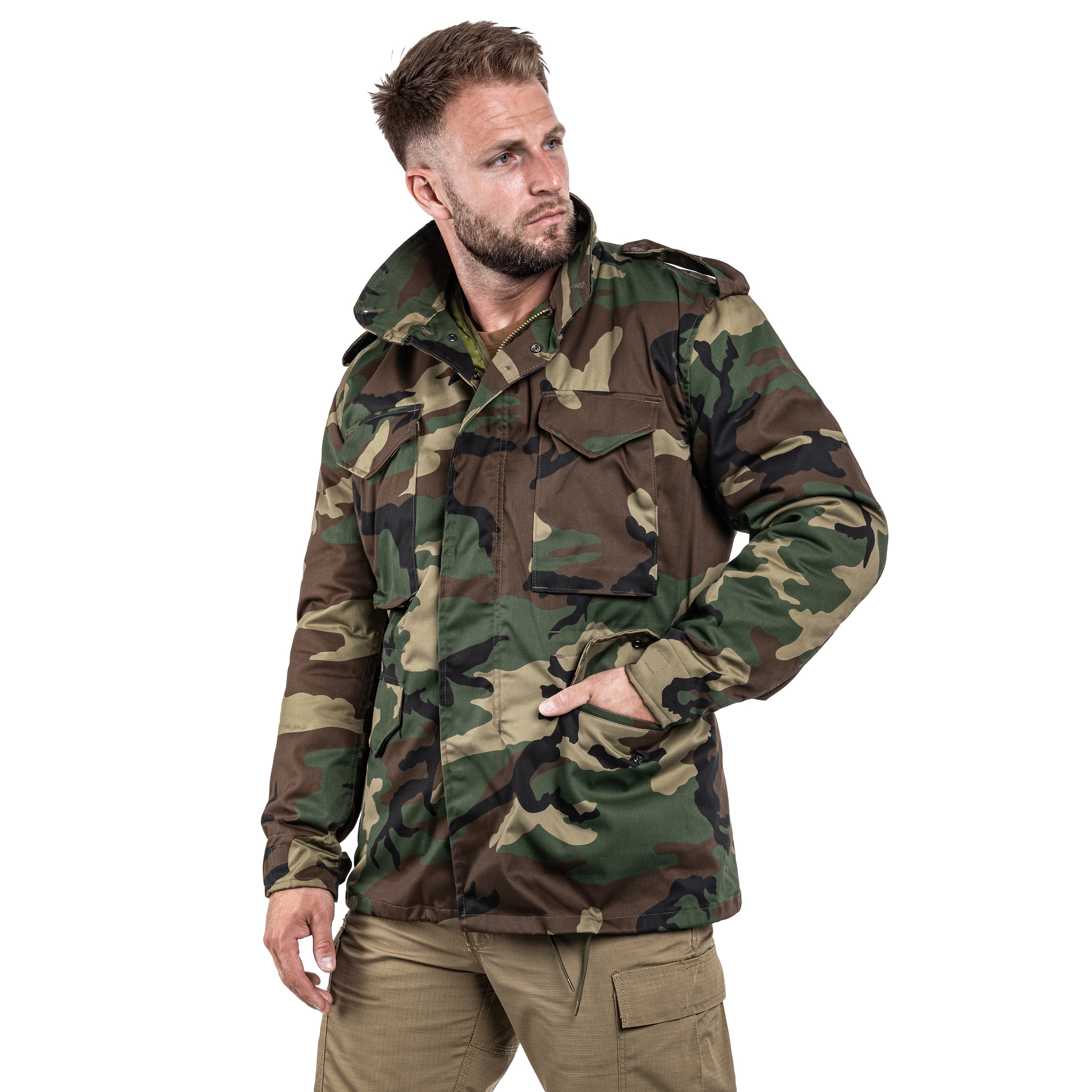 Mil-Tec - M65 - Jacke für Militär - Woodland