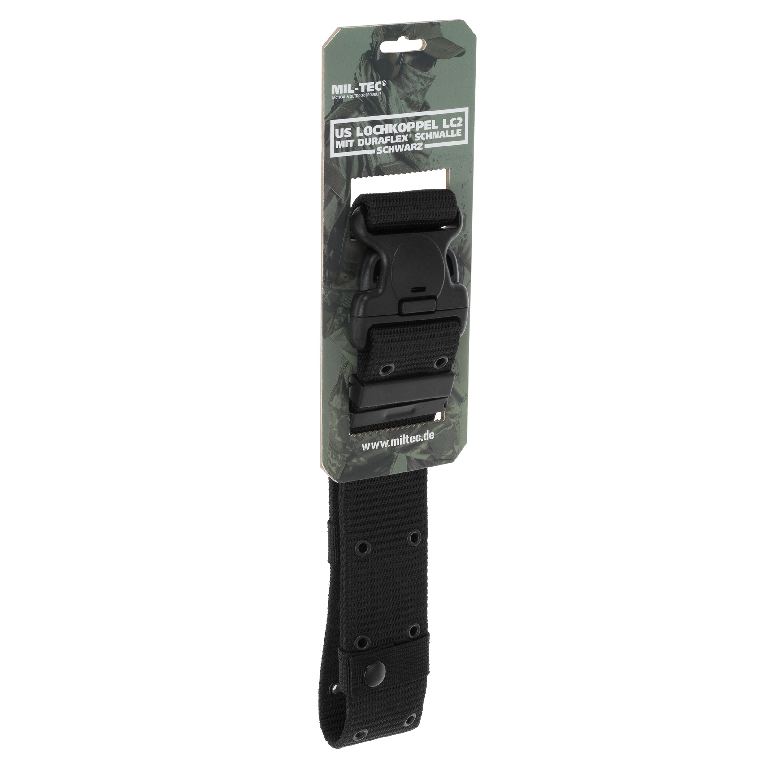 Mil-Tec - LC2 Combat Lochkoppel Taktischer Gürtel - Black