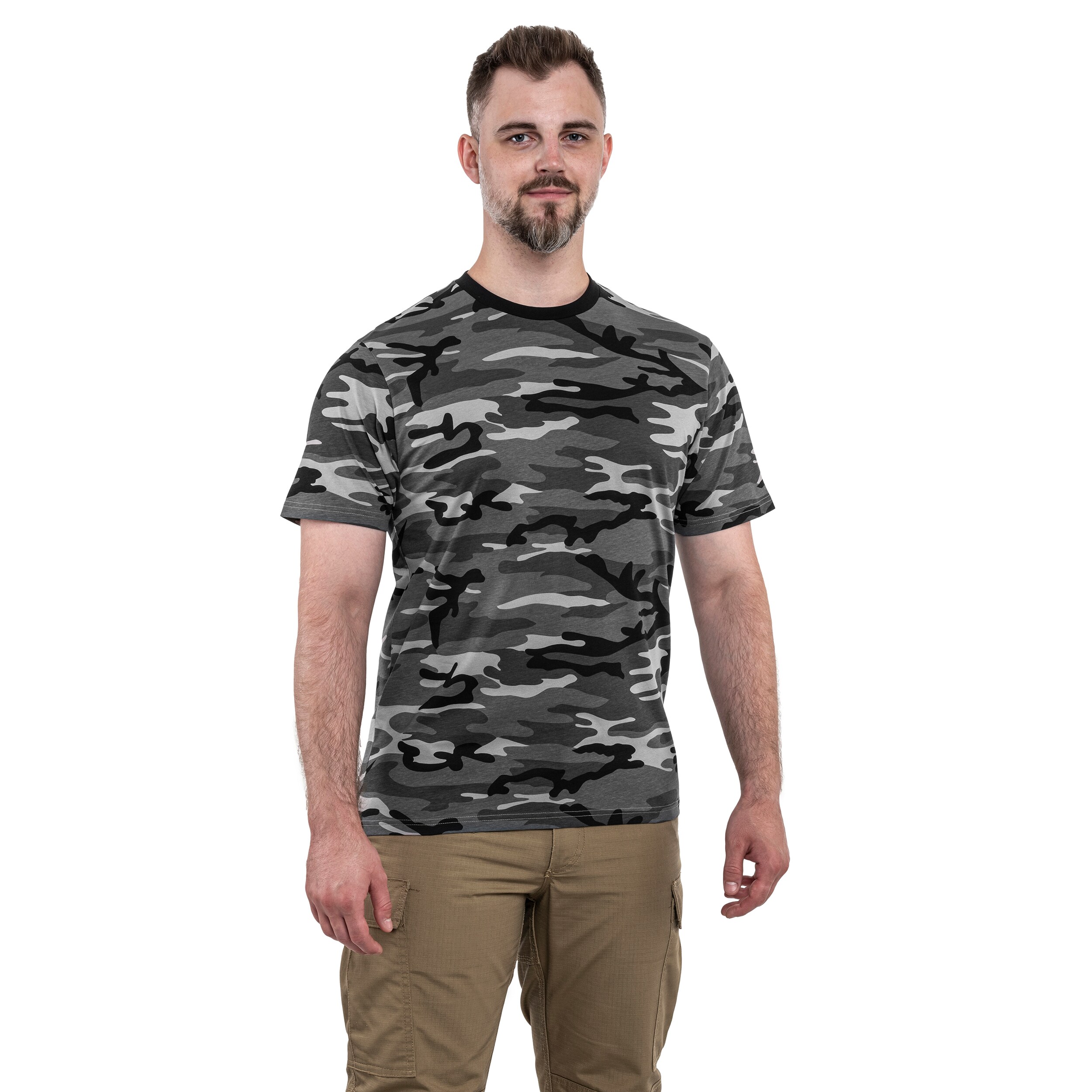 Mil Tec T Shirt Dark Camo