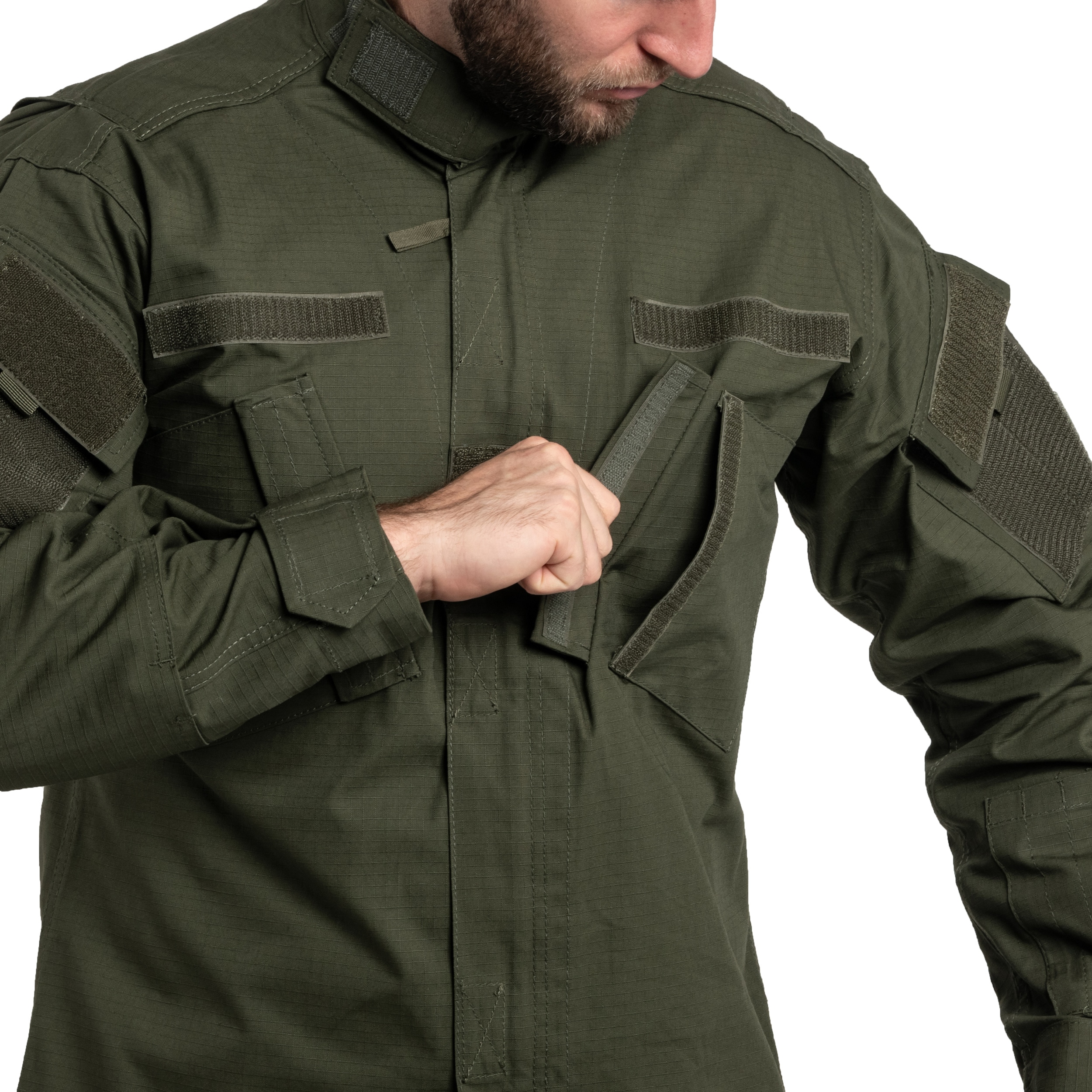 Mil-Tec - Teesar ACU RipStop Militär Sweatshirt - Oliv