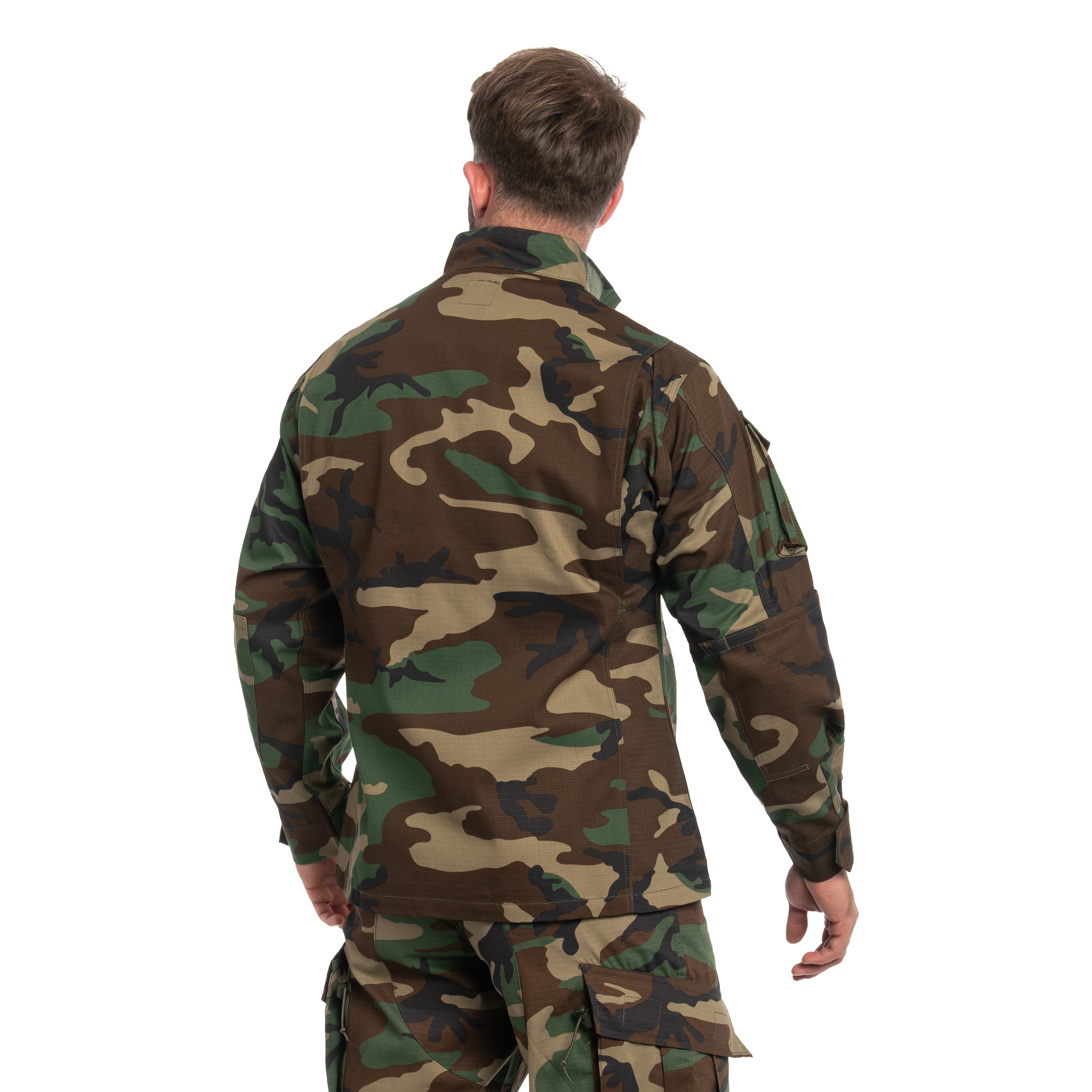 Mil-Tec - Teesar ACU RipStop Militär Sweatshirt - Woodland