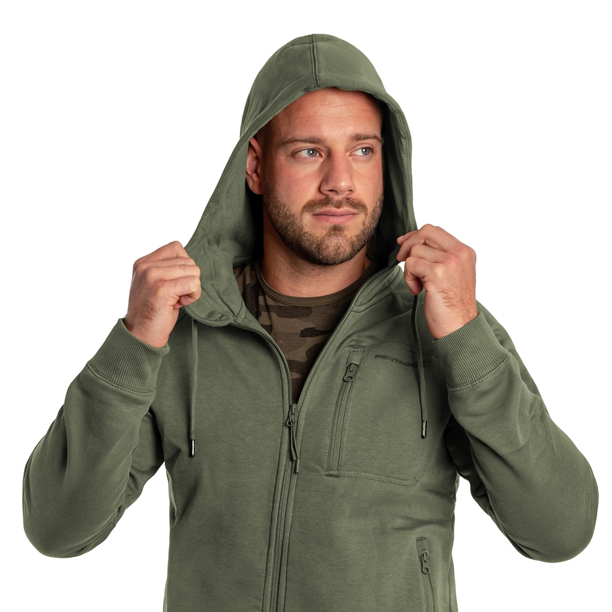 Pentagon - Sweatshirt - Leonidas 2.0 Tactical Hoodie - Camo Green