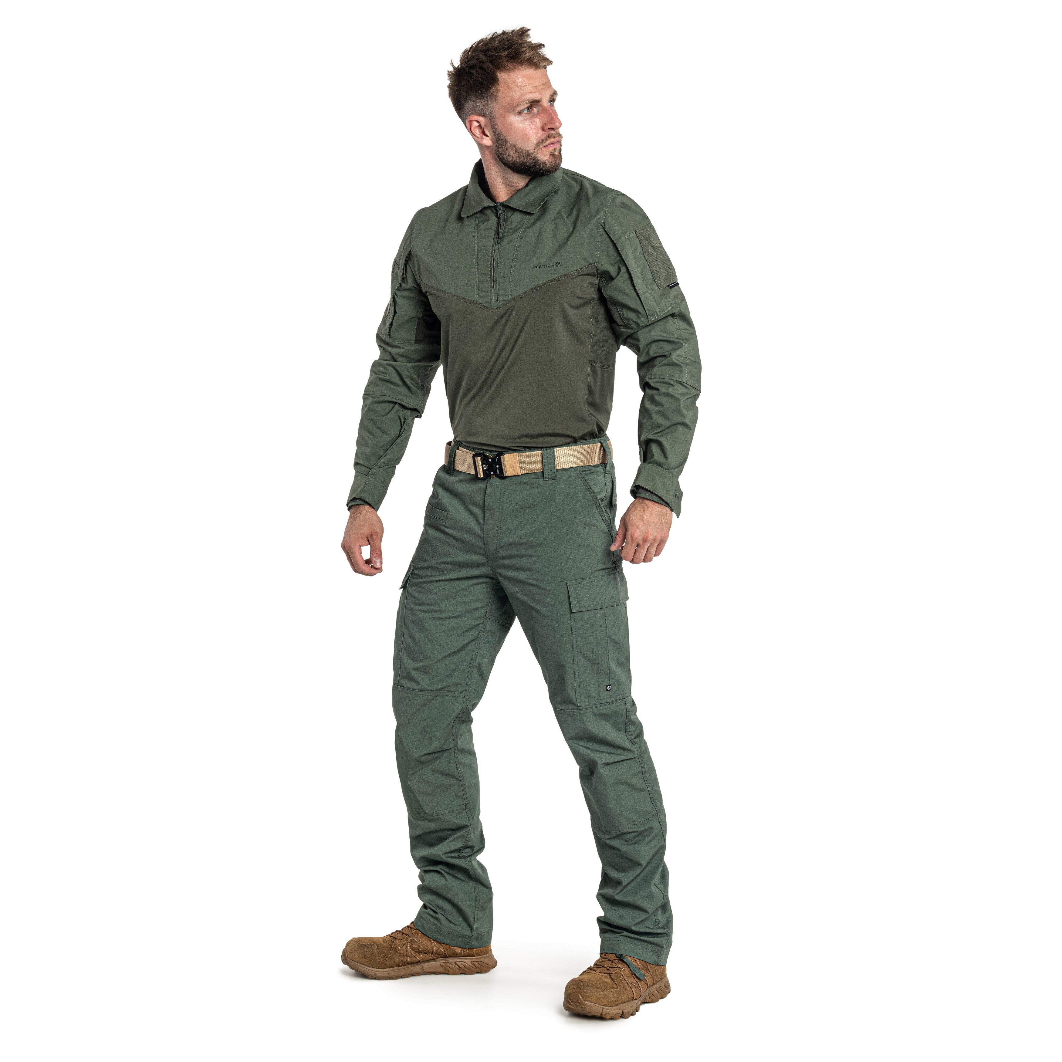 Pentagon - Combat Shirt Ranger - Taktisches Sweatshirt - Camo Green