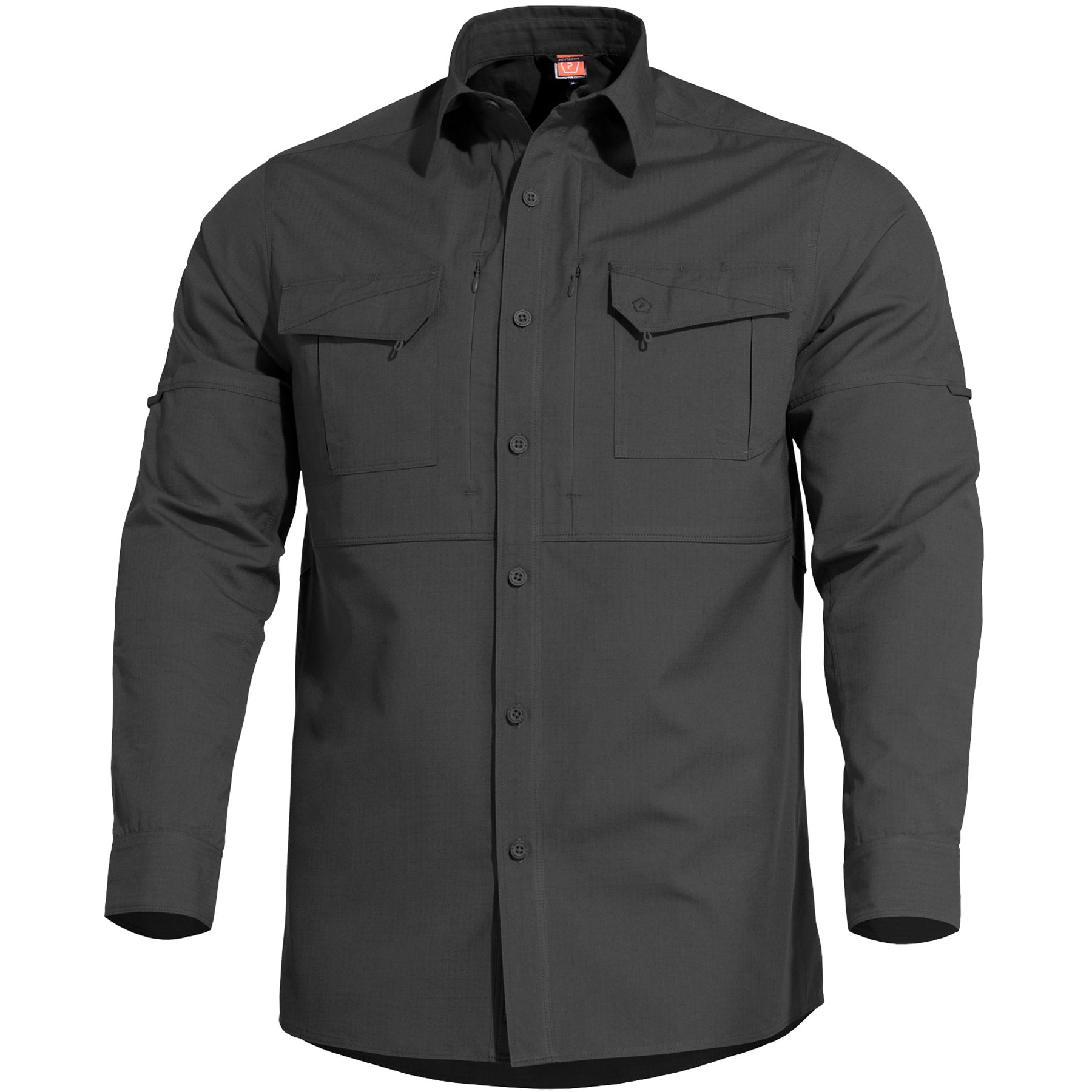 Pentagon - Plato - Taktisches Hemd Long Sleeve - Black