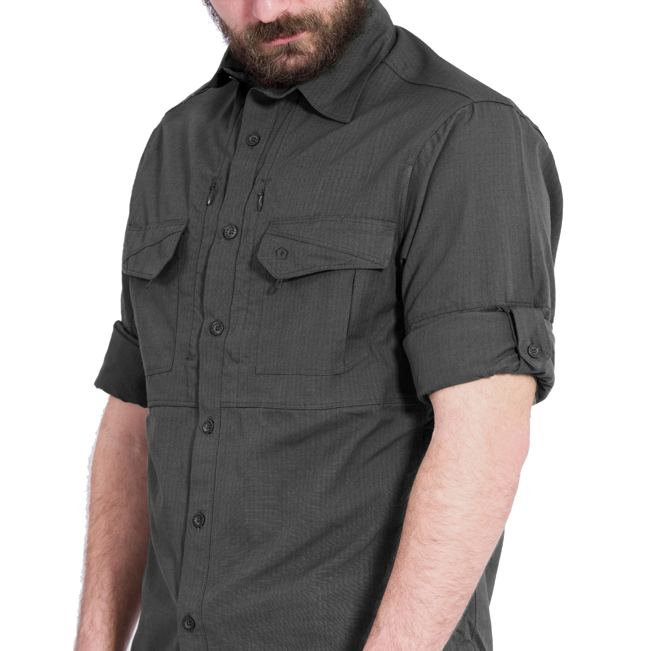 Pentagon - Plato - Taktisches Hemd Long Sleeve - Black