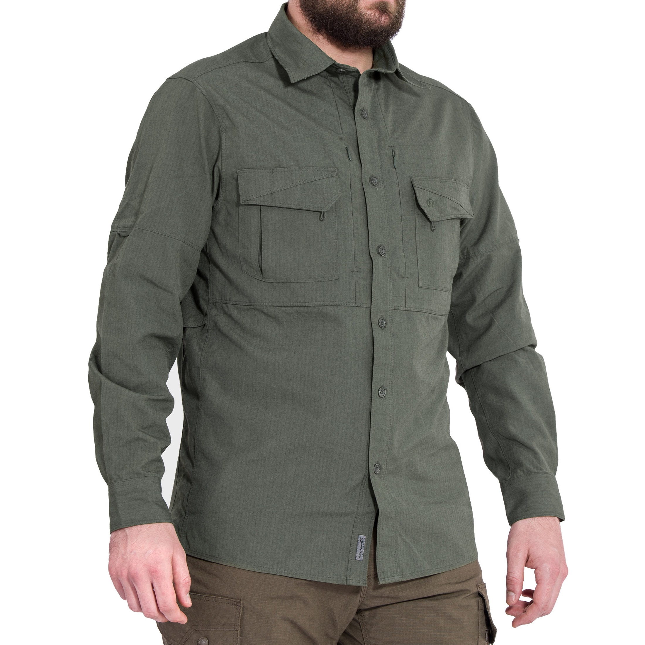Pentagon - Plato - Taktisches Hemd Long Sleeve - Camo Green