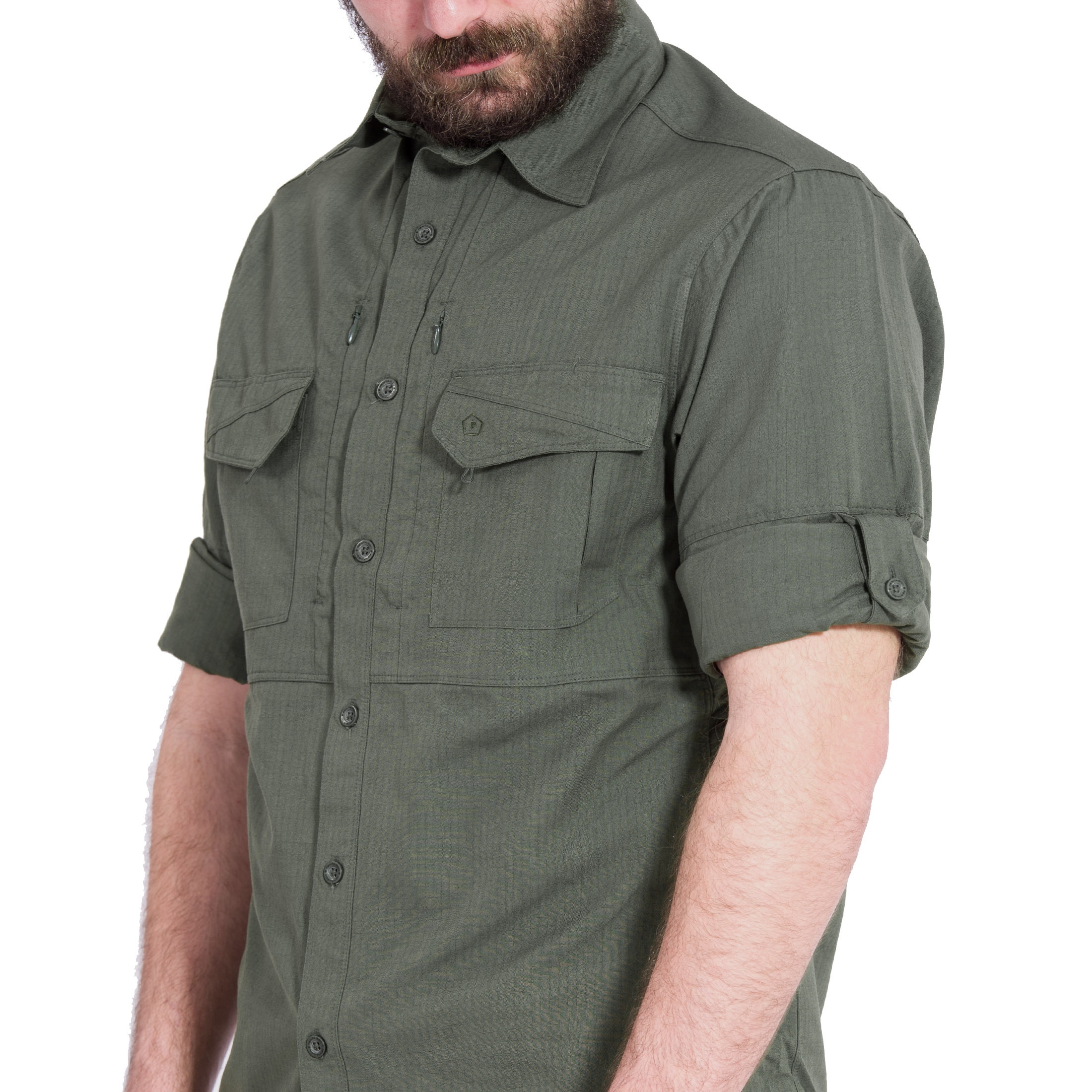 Pentagon - Plato - Taktisches Hemd Long Sleeve - Camo Green