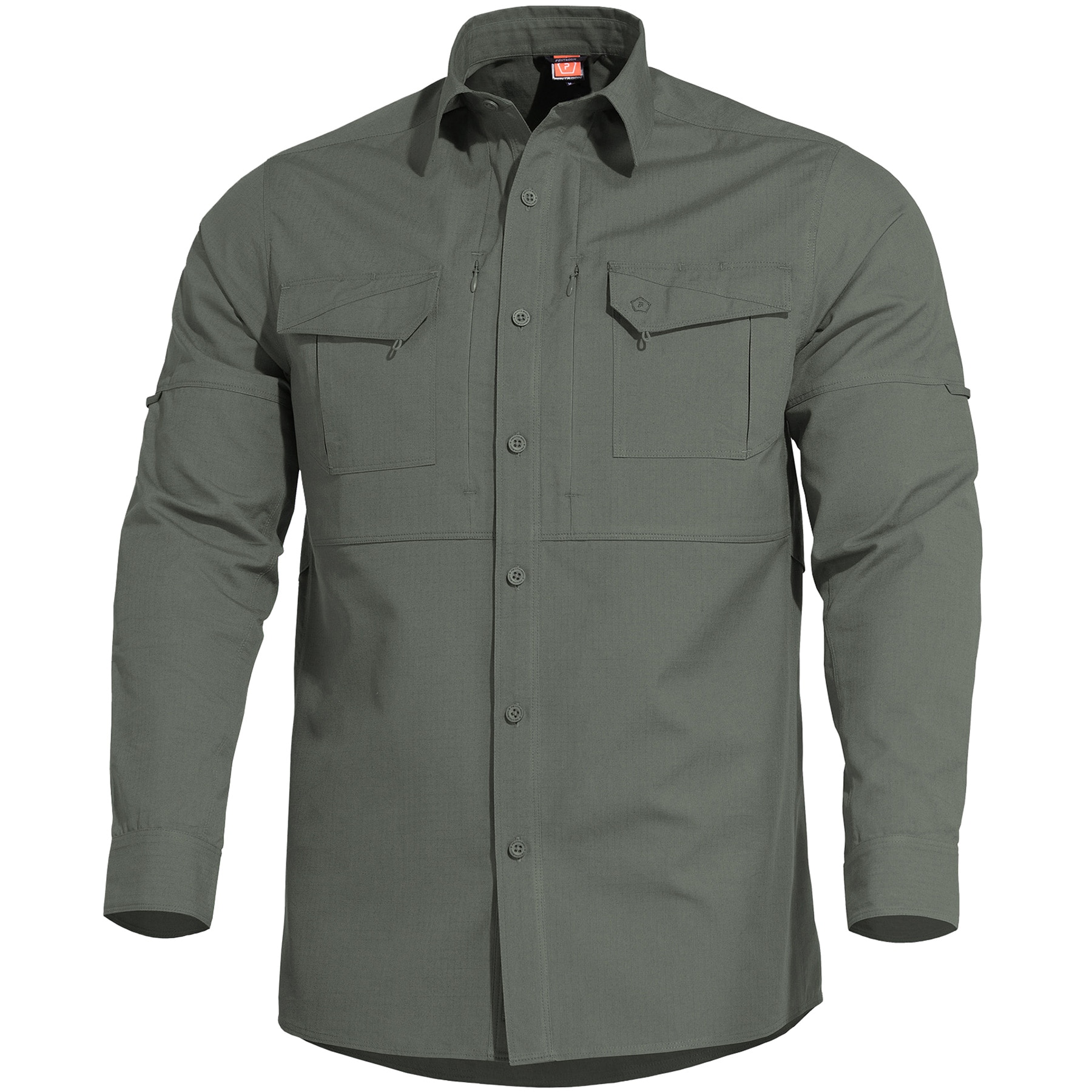 Pentagon - Plato - Taktisches Hemd Long Sleeve - Camo Green