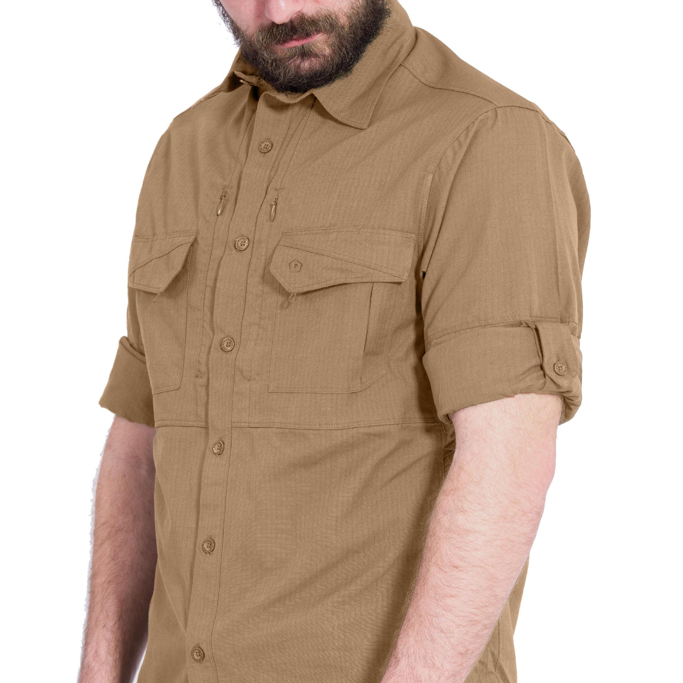 Pentagon - Plato - Taktisches Hemd Long Sleeve - Coyote