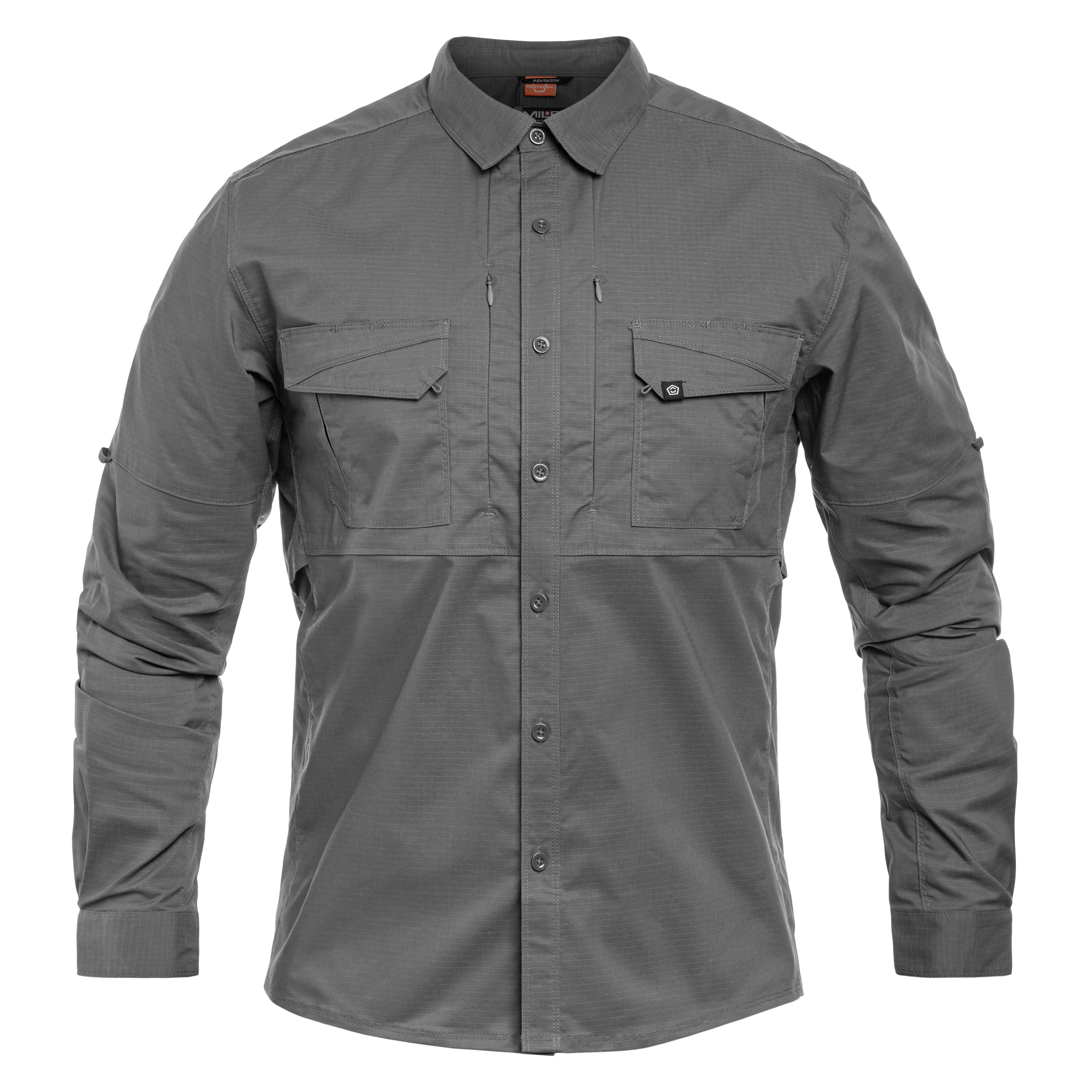 Pentagon - Plato - Taktisches Hemd Long Sleeve - Wolf Grey