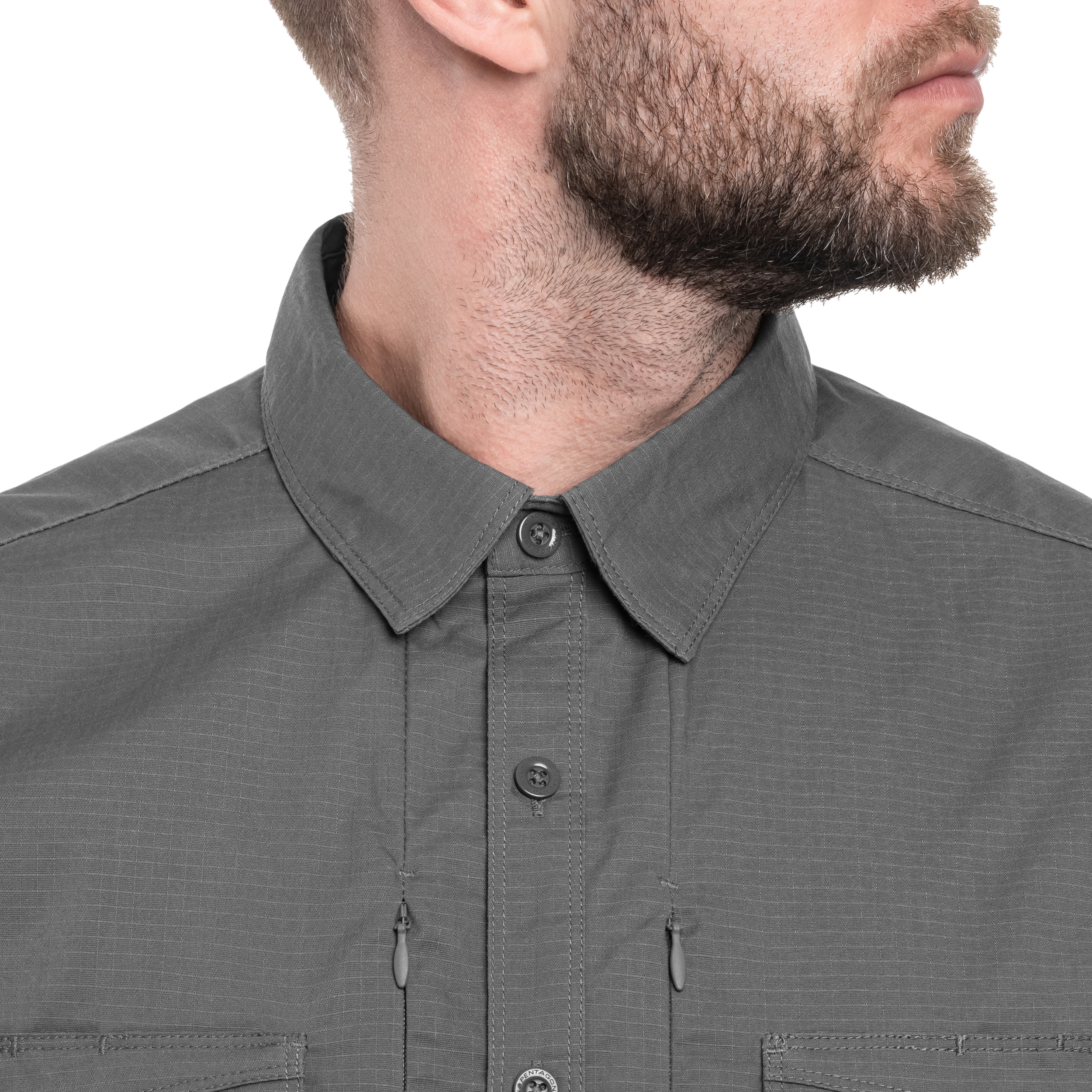 Pentagon - Plato - Taktisches Hemd Long Sleeve - Wolf Grey