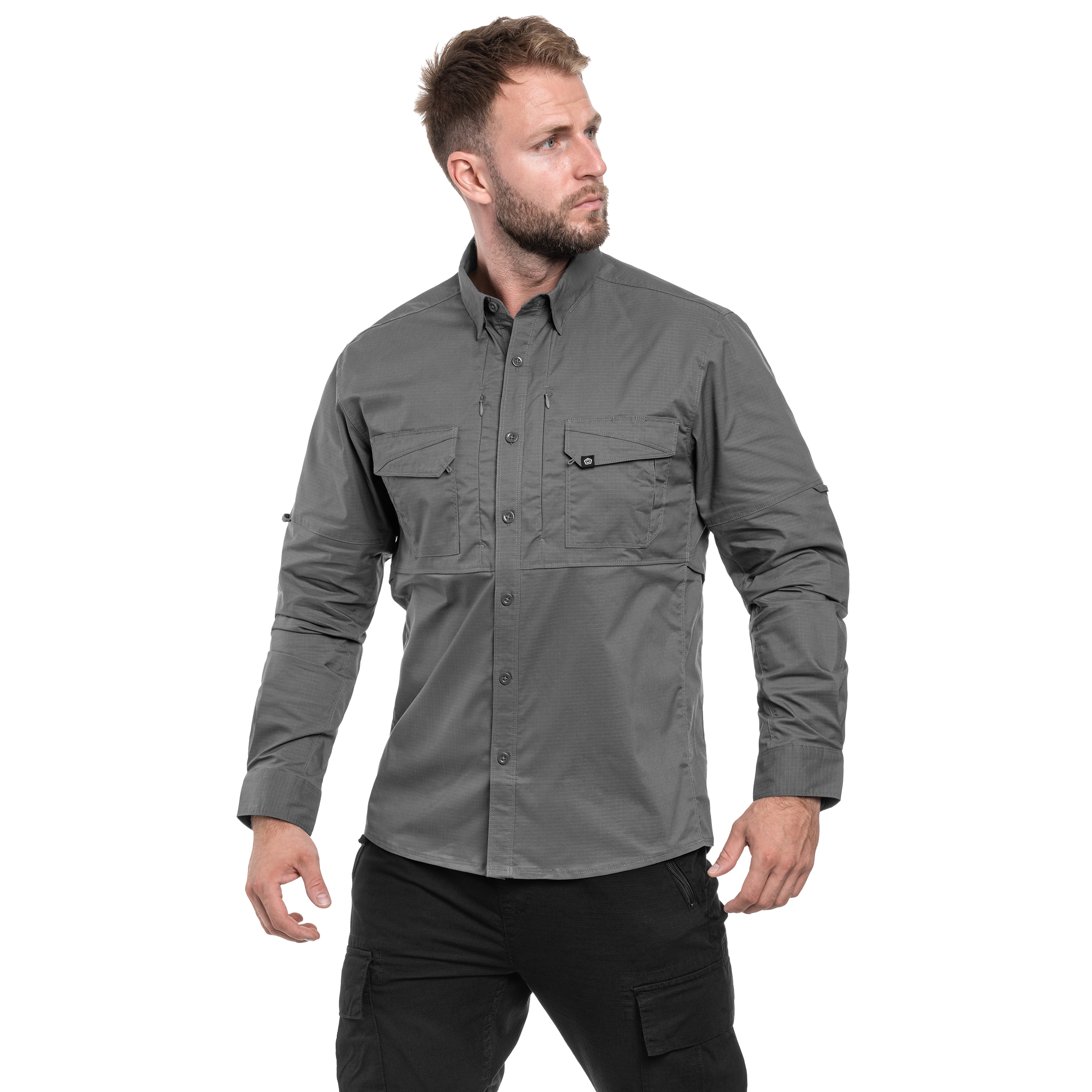 Pentagon - Plato - Taktisches Hemd Long Sleeve - Wolf Grey