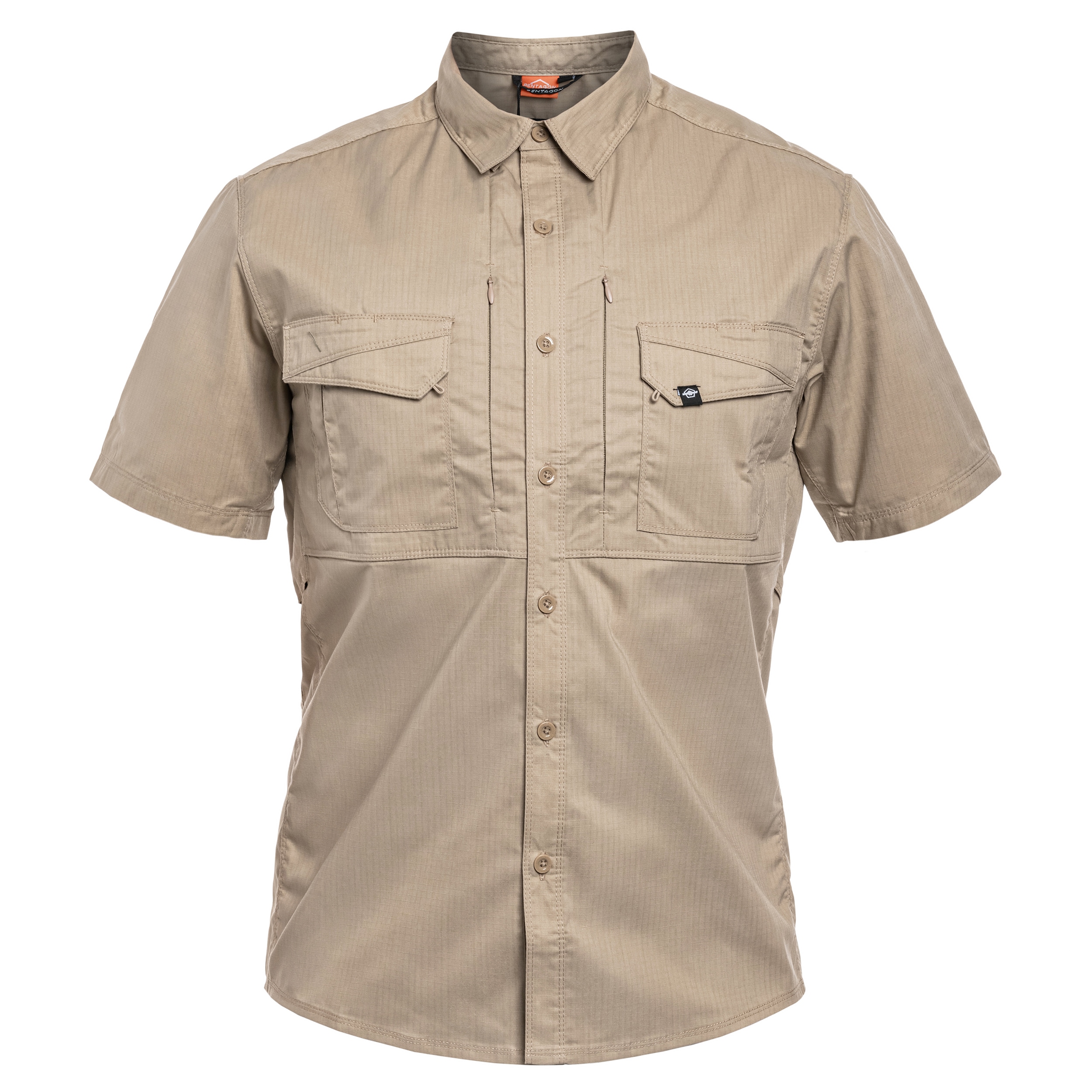 Pentagon - Plato - Taktisches Kurzarm-Hemd - Khaki