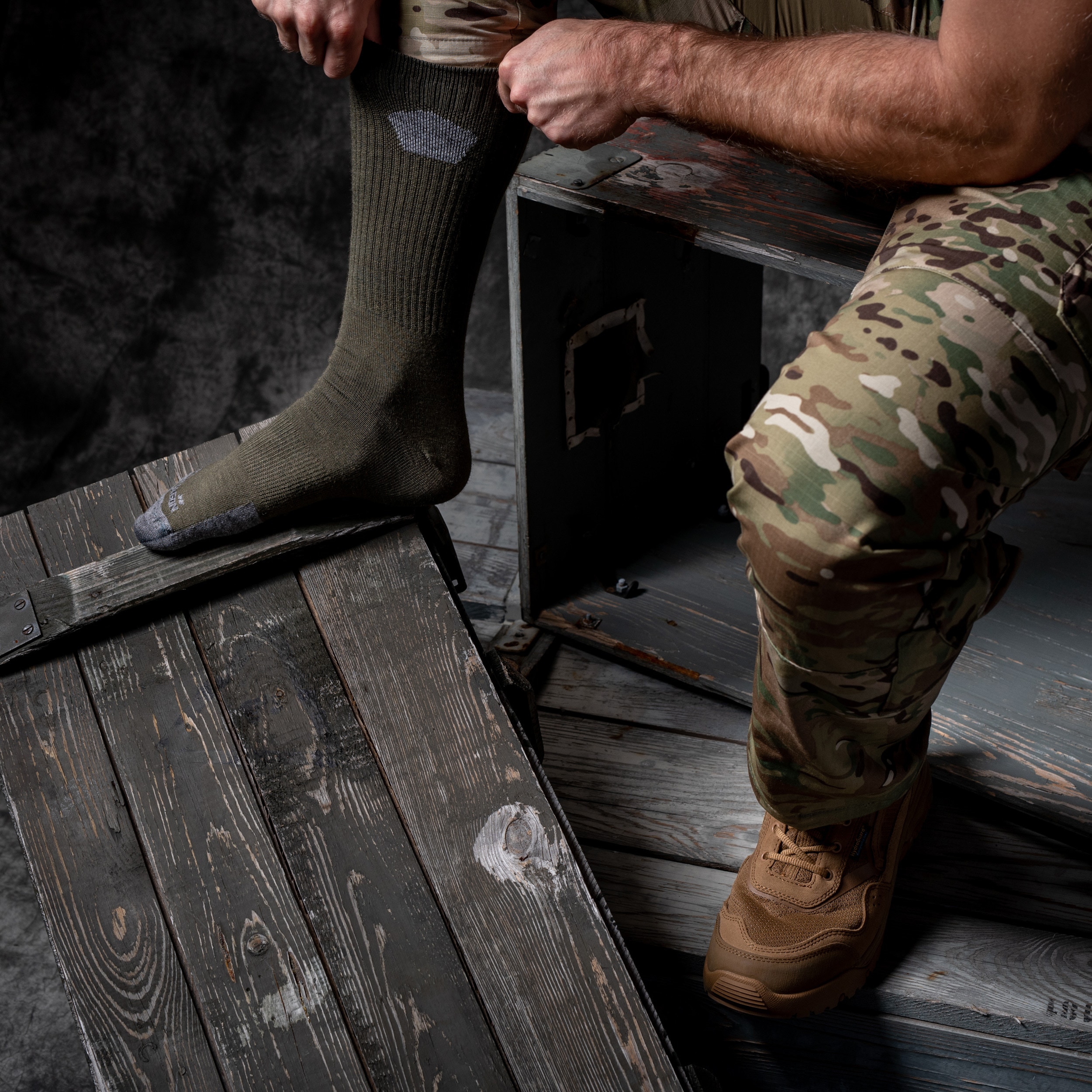 Pentagon -Socken Alpine Merino Light -  Oliv