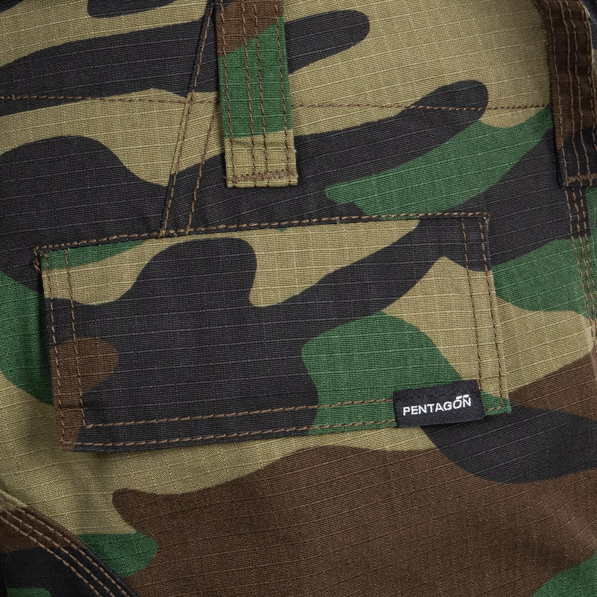 Pentagon - BDU Shorts - Woodland