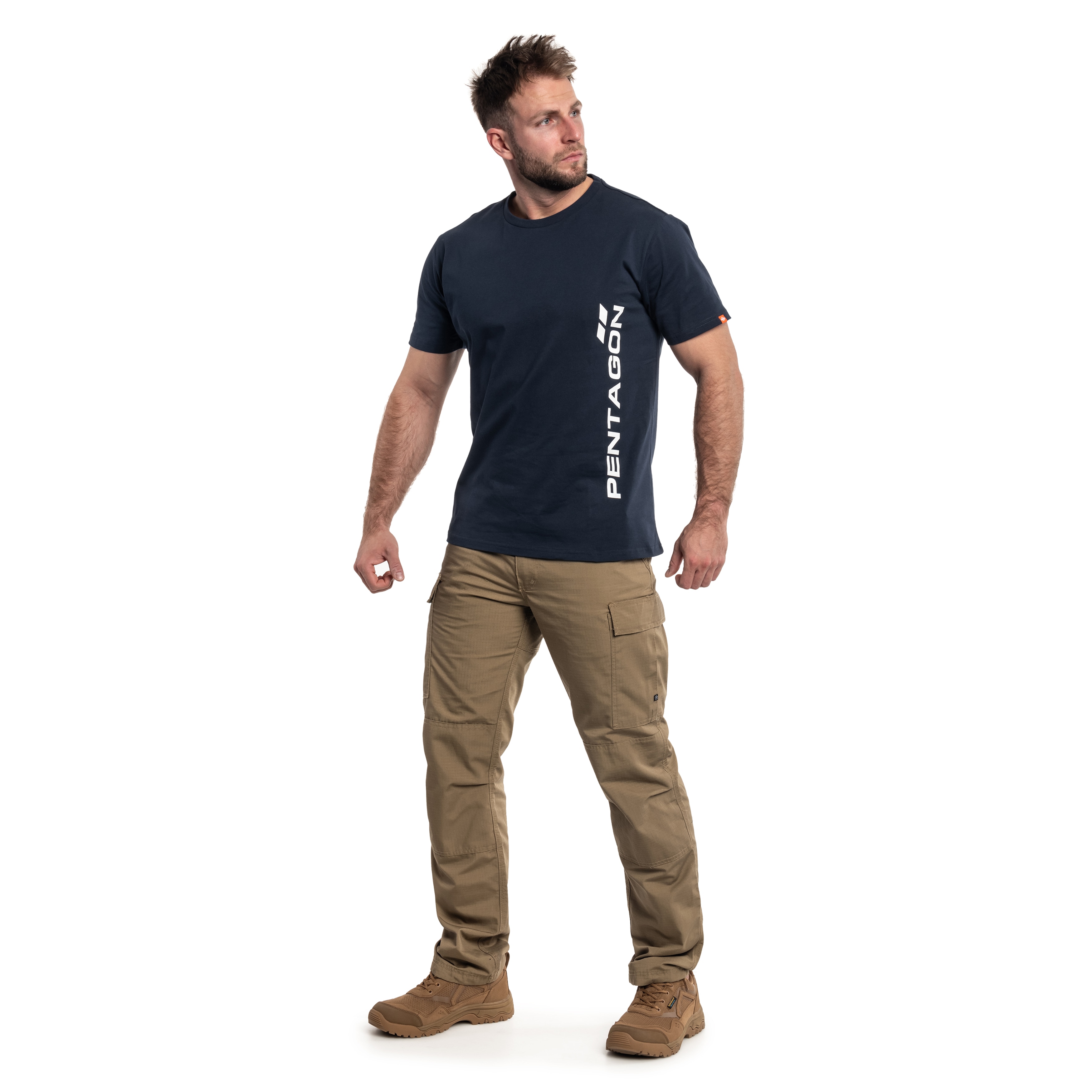 Pentagon - Vertical T-Shirt - Midnight Blue