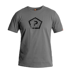 Pentagon Shape T-Shirt - Wolfsgrau