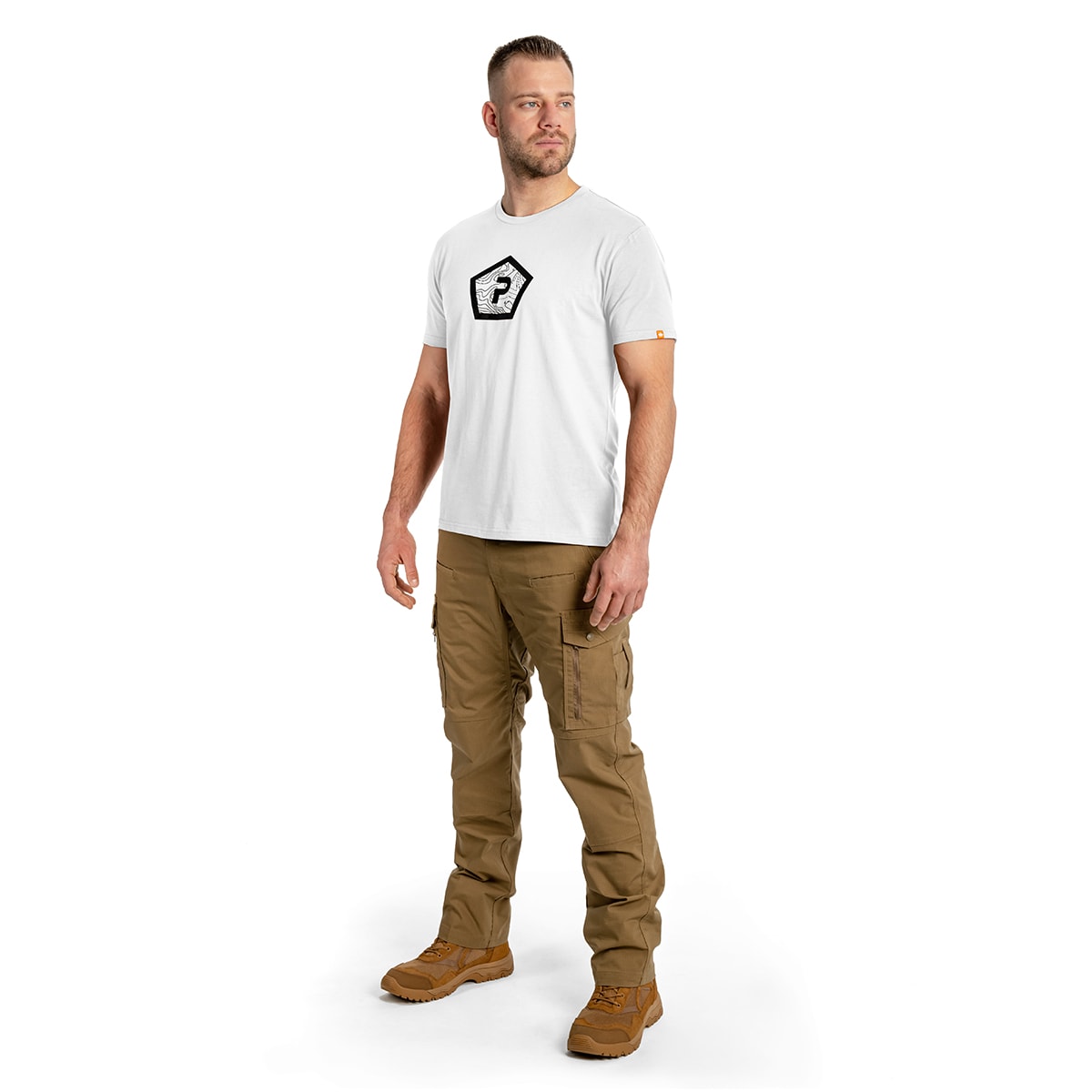 Pentagon Shape T-Shirt - White