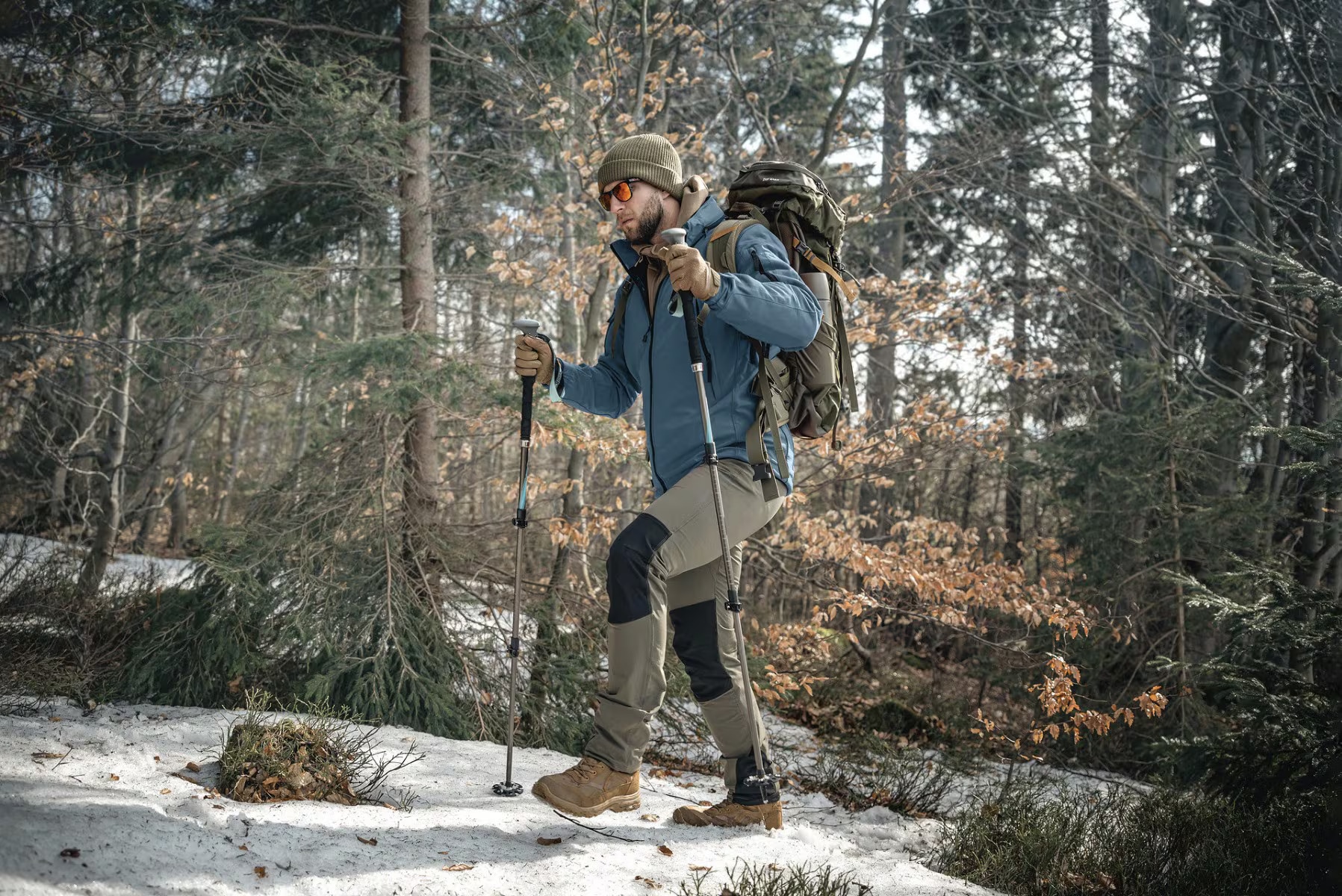 Wandern mit Trekkingstöcken