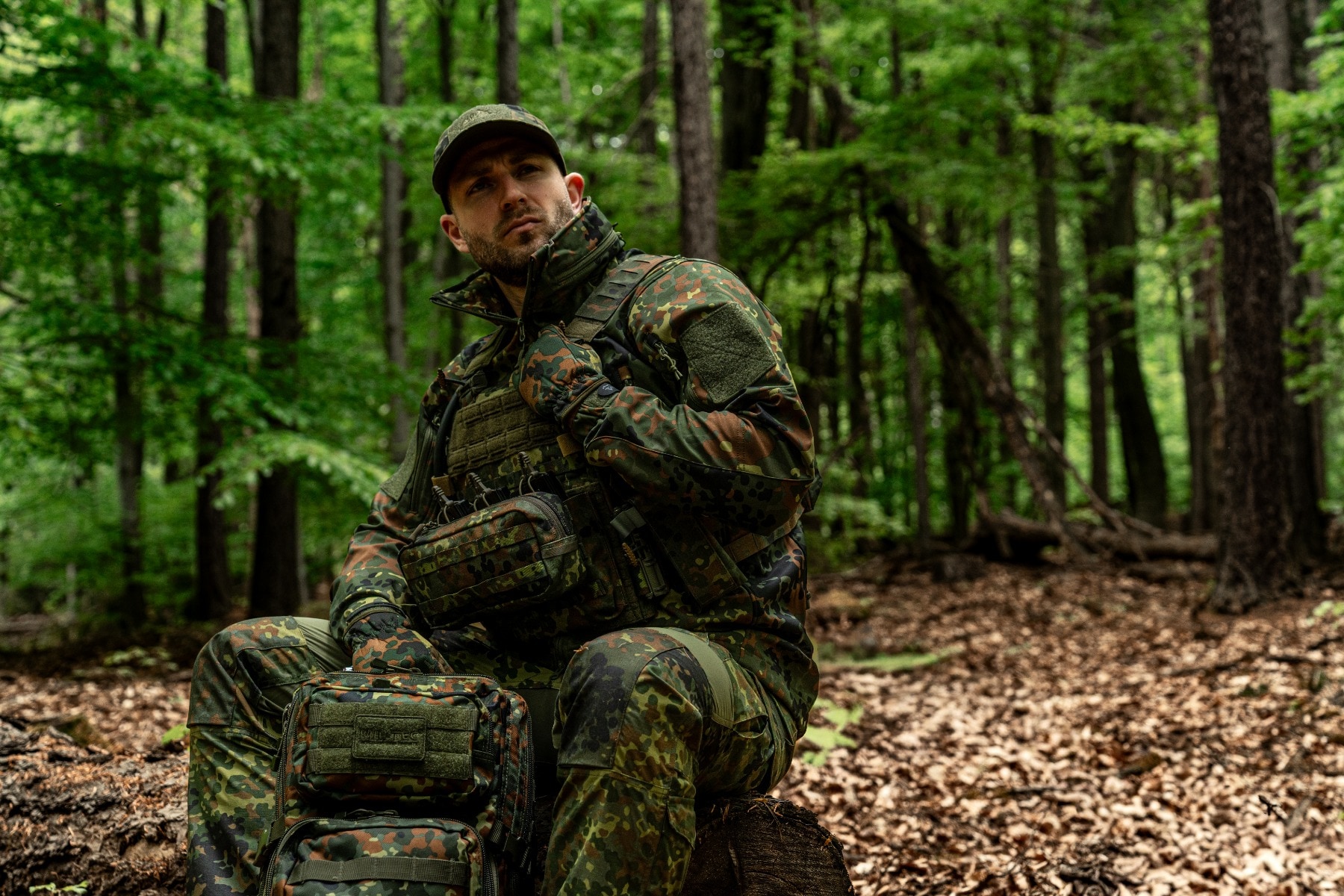 Flecktarn Bekleidung und Ausrüstung