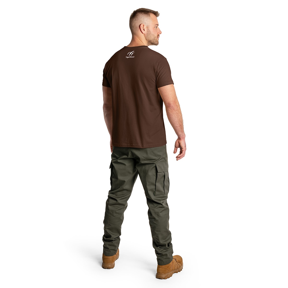 TigerWood Wind Rose T-shirt - Brown