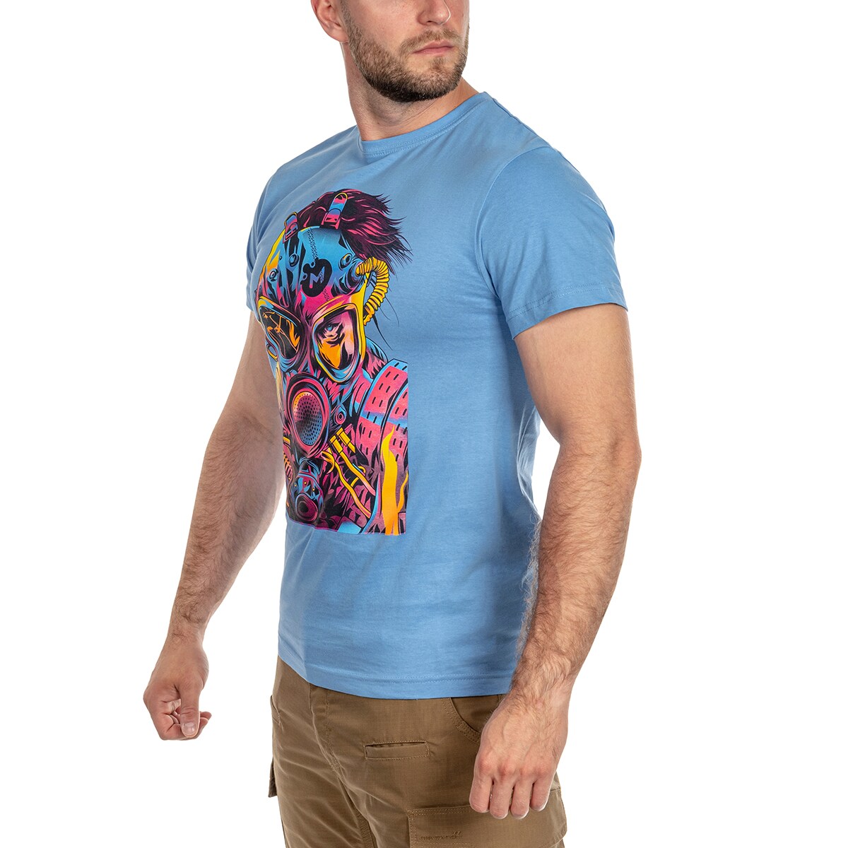 Voyovnik Men's Cyberpunk T-shirt - Blue