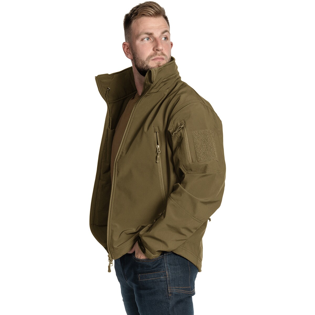 Helikon Gunfighter Softshell Shark Skin Windblocker Jacket - Adaptive Green