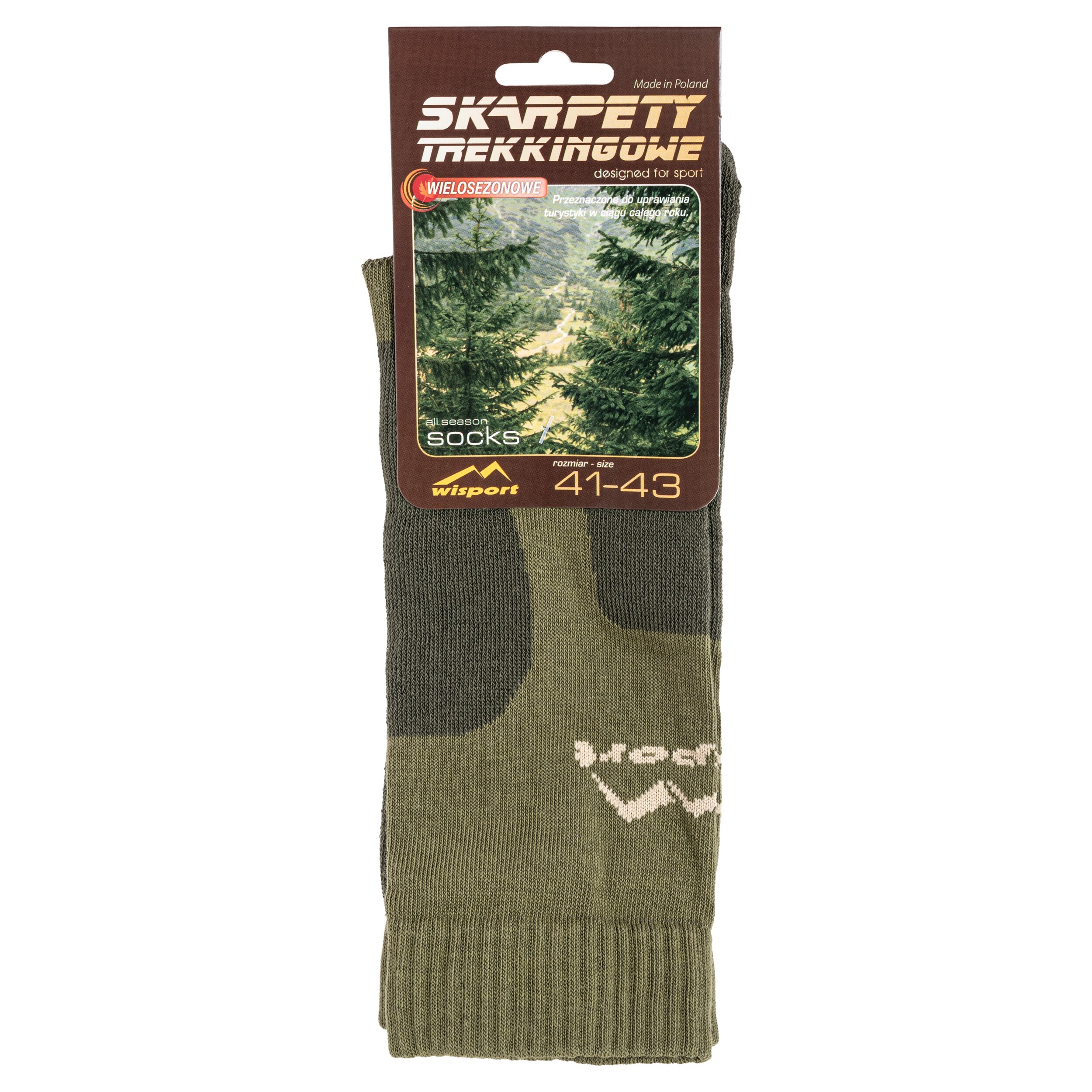 Wisport Trekking Socks - Olive/Brown