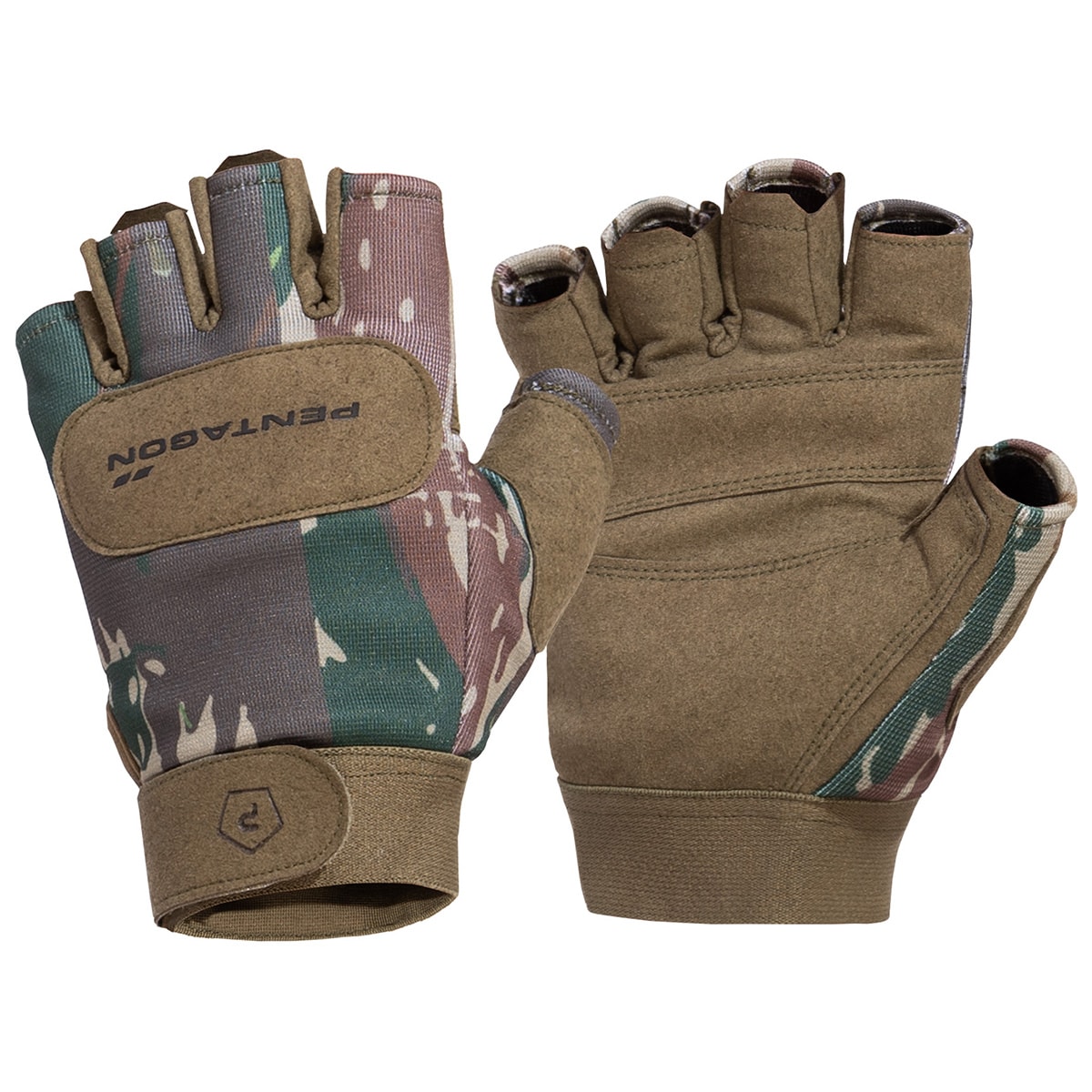 Pentagon Duty Mechanic 1/2 Gloves - Greek Lizard