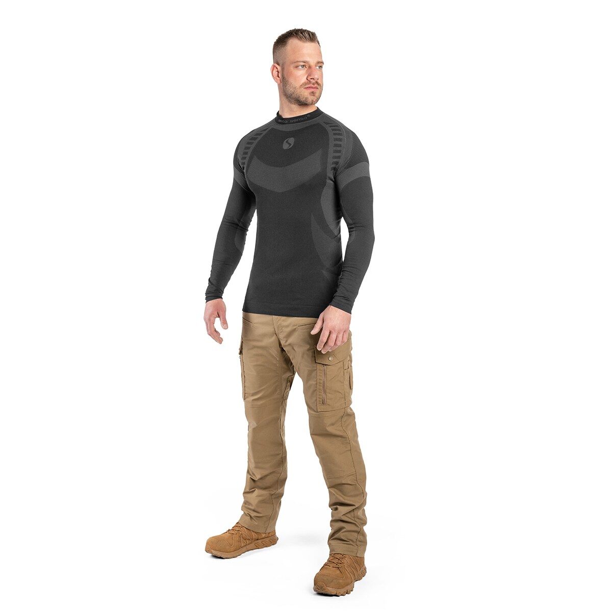 Sesto Senso Thermo Active Long Sleeve Shirt - Graphit/Black