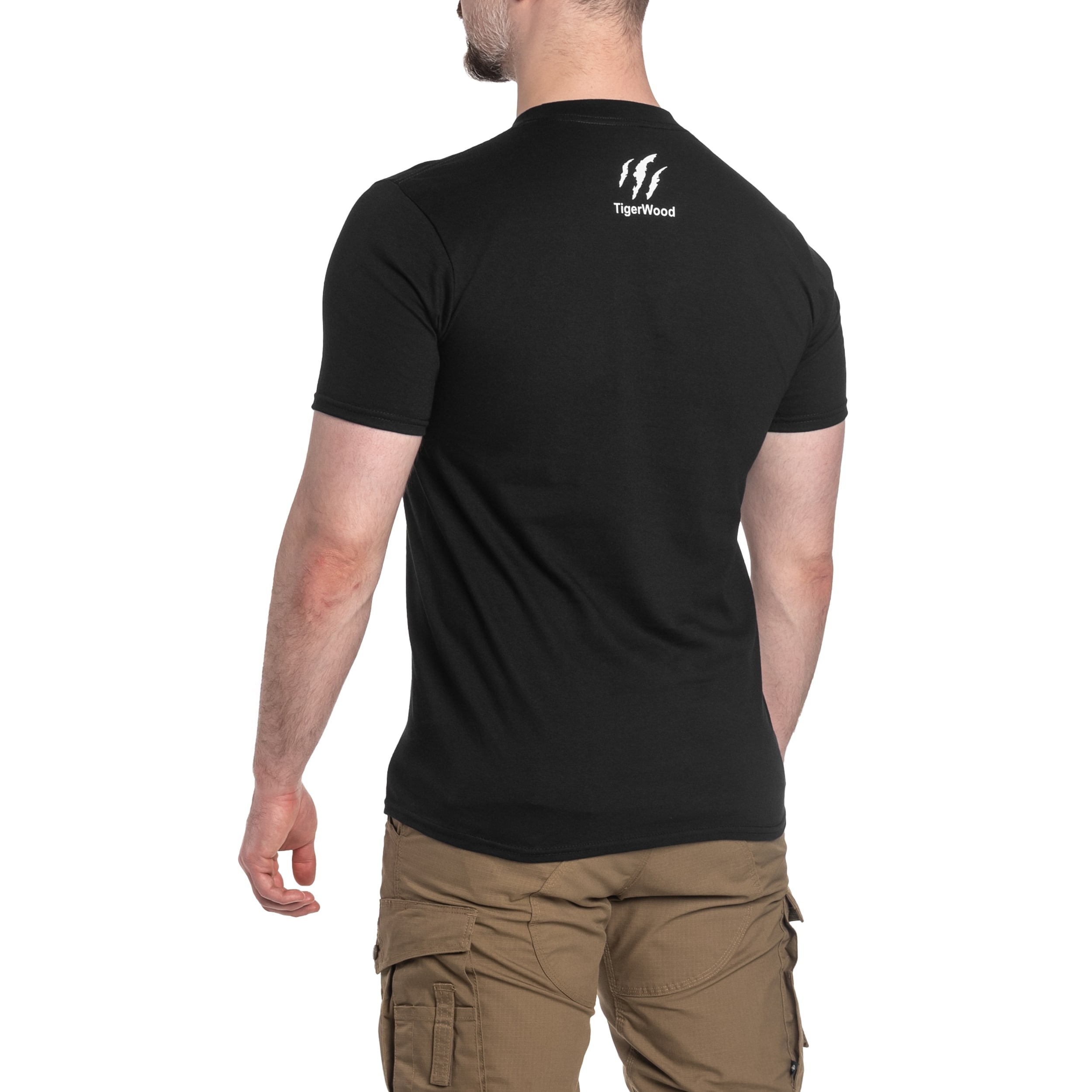 TigerWood Punisher Military T-Shirt - Black