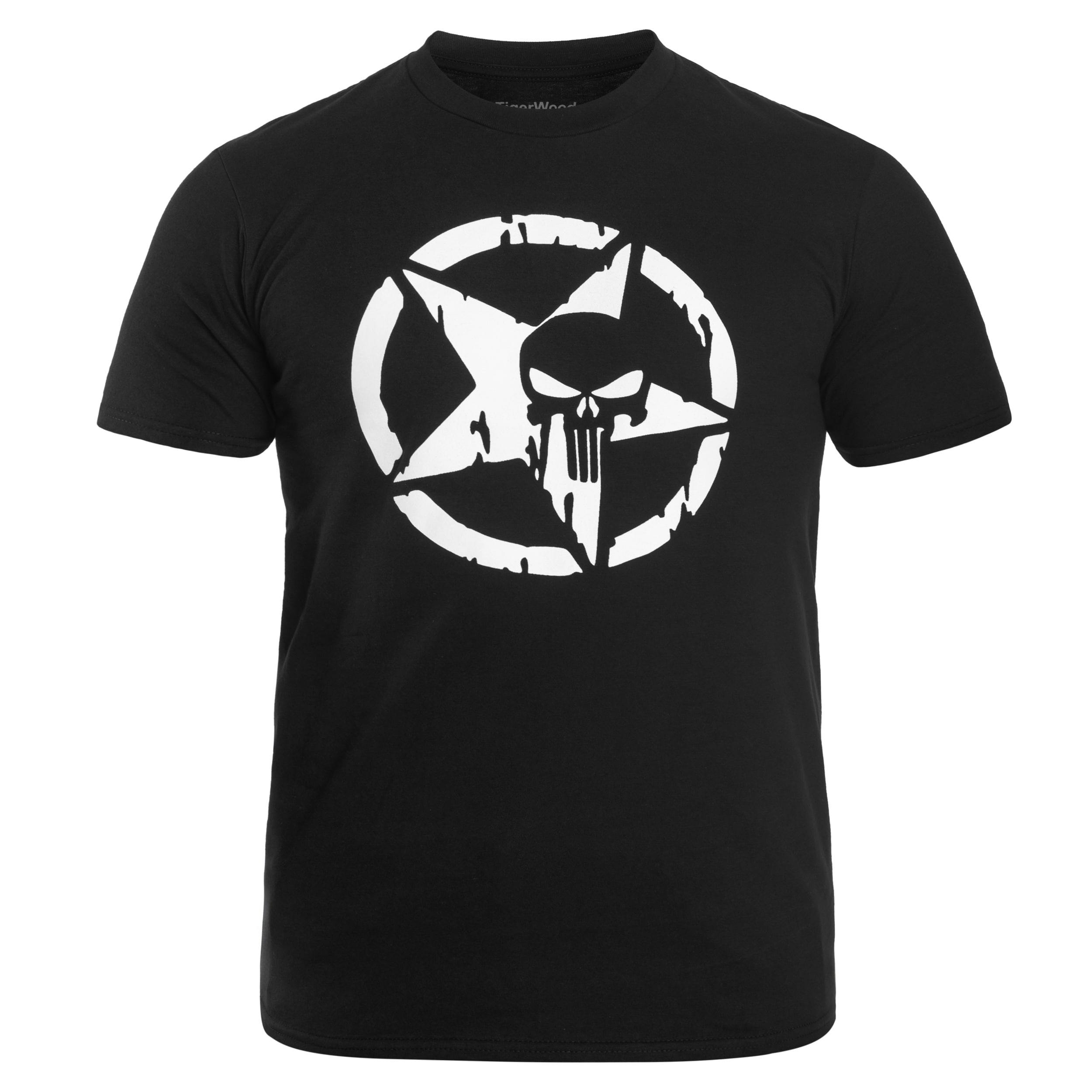 TigerWood Punisher Military T-Shirt - black