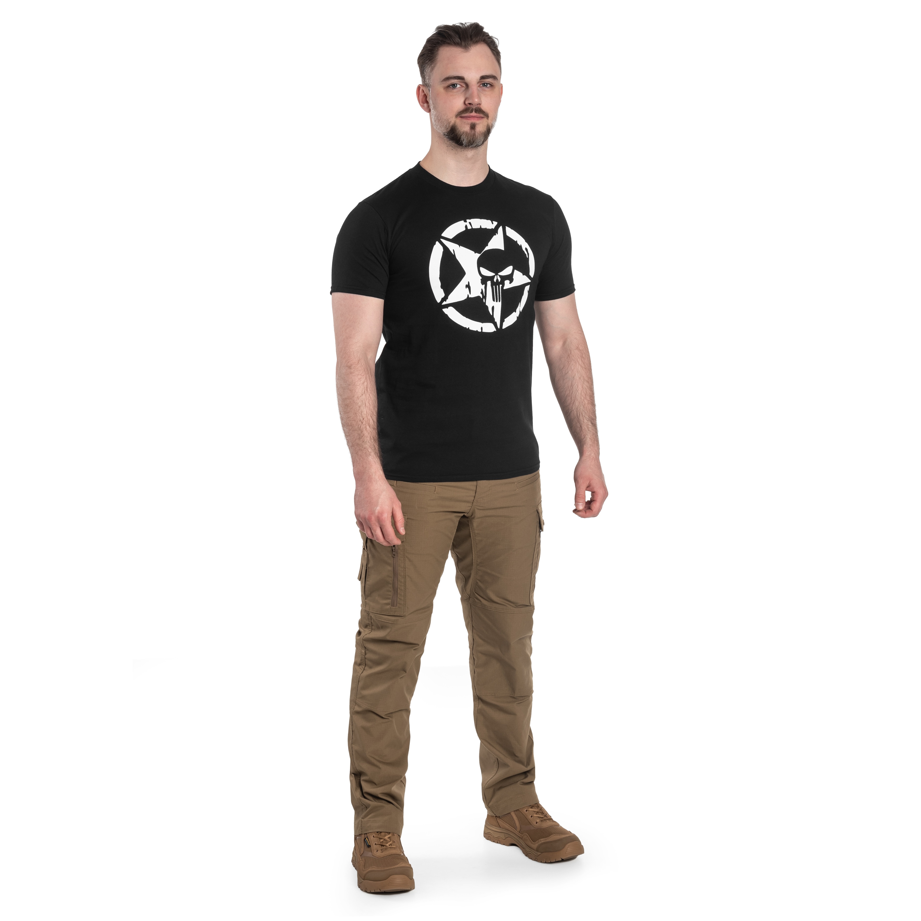 TigerWood Punisher Military T-Shirt - black