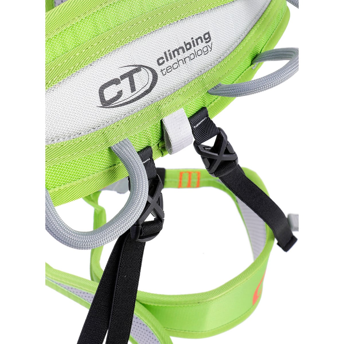 Climbing Technology Ascent Climbing Harness - Grey/Green