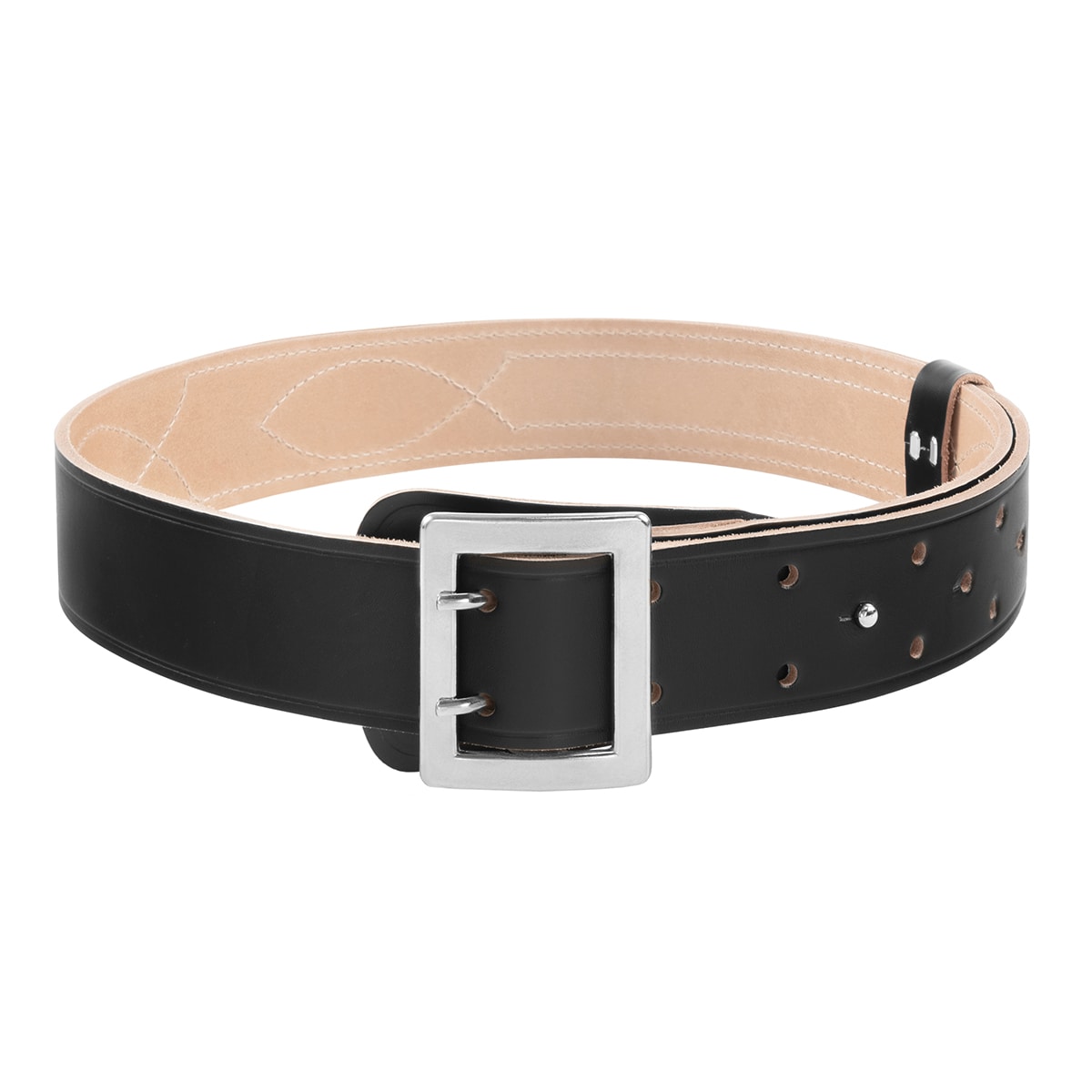 Officer's Leather Belt - Black