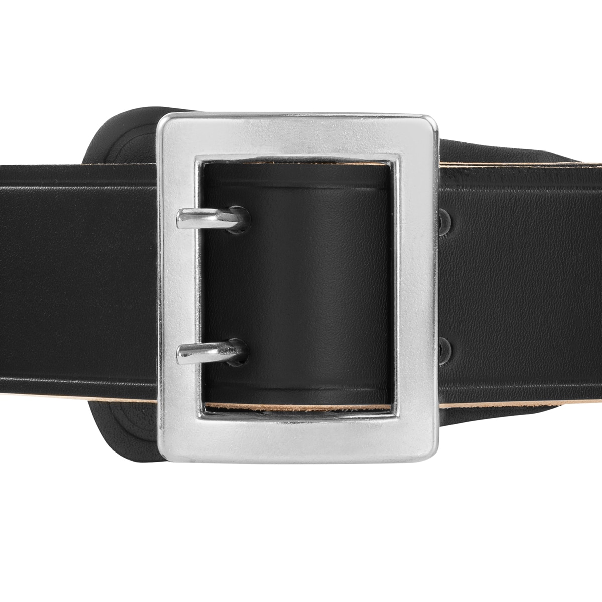 Officer's Leather Belt - Black